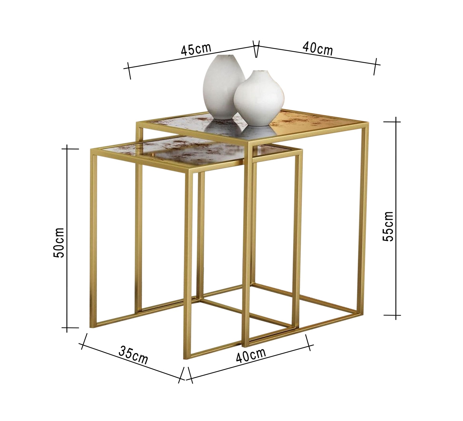 Two side tables in two different sizes - Vitrine Furniture - Furniture
