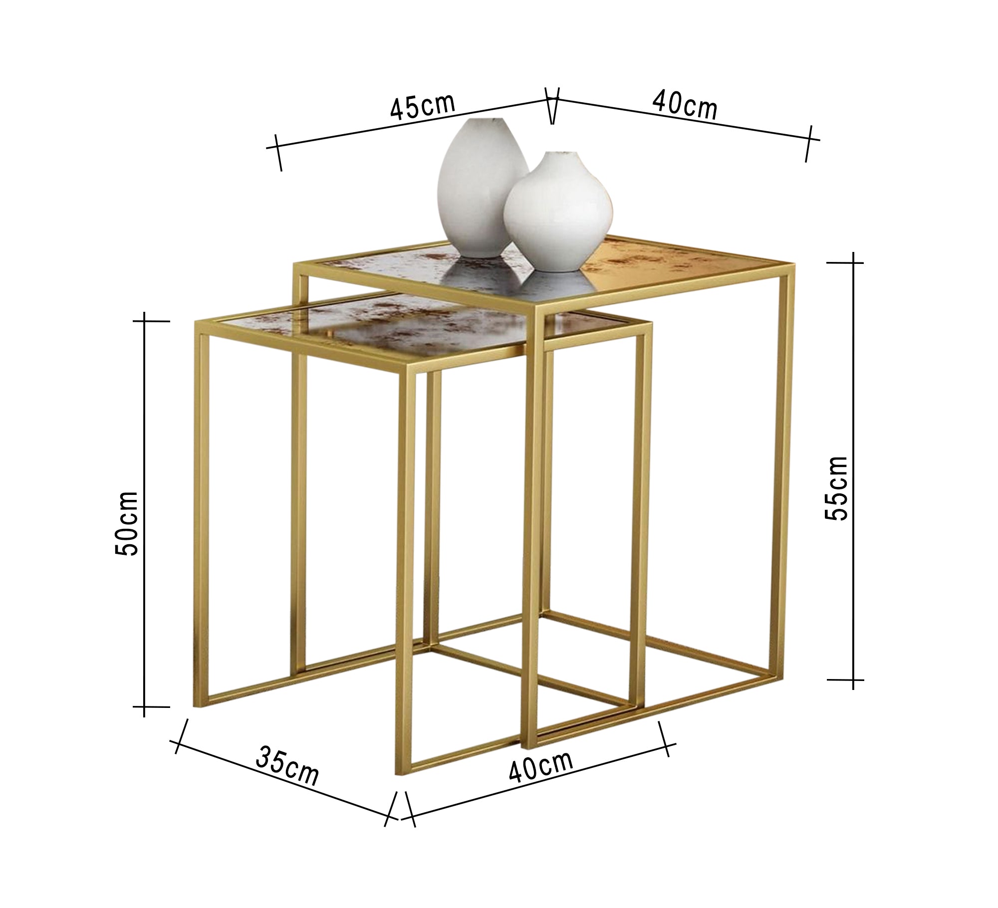 Two side tables in two different sizes - Vitrine Furniture - Furniture