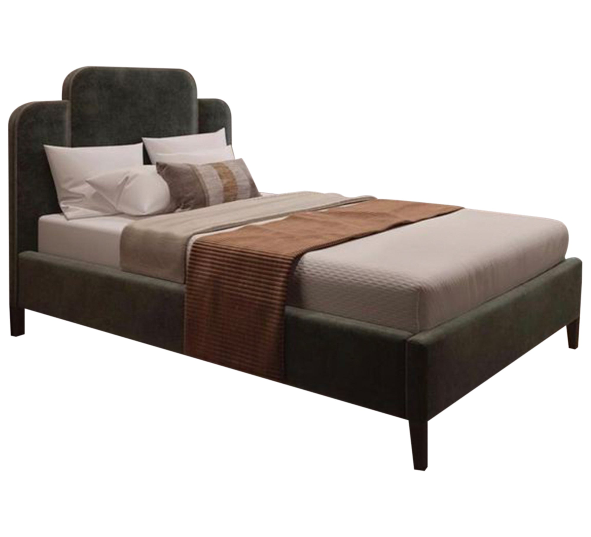 Two single beds with a distinctive design in warm colors - Vitrine Furniture - Furniture