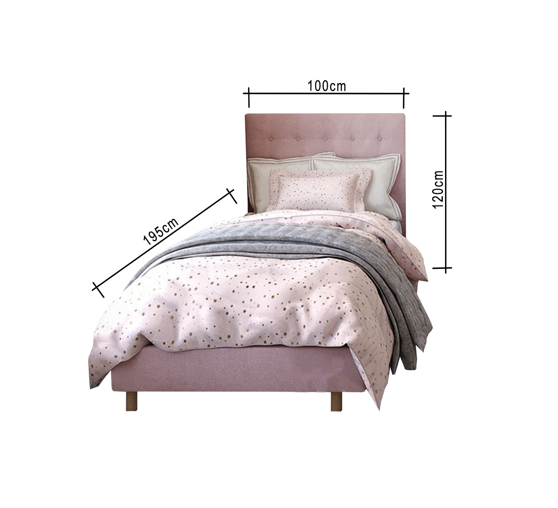 Two single beds with capitol beads on the back - Vitrine Furniture - Furniture