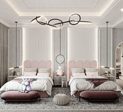 Two single beds with semicircles edges - Vitrine Furniture - Furniture