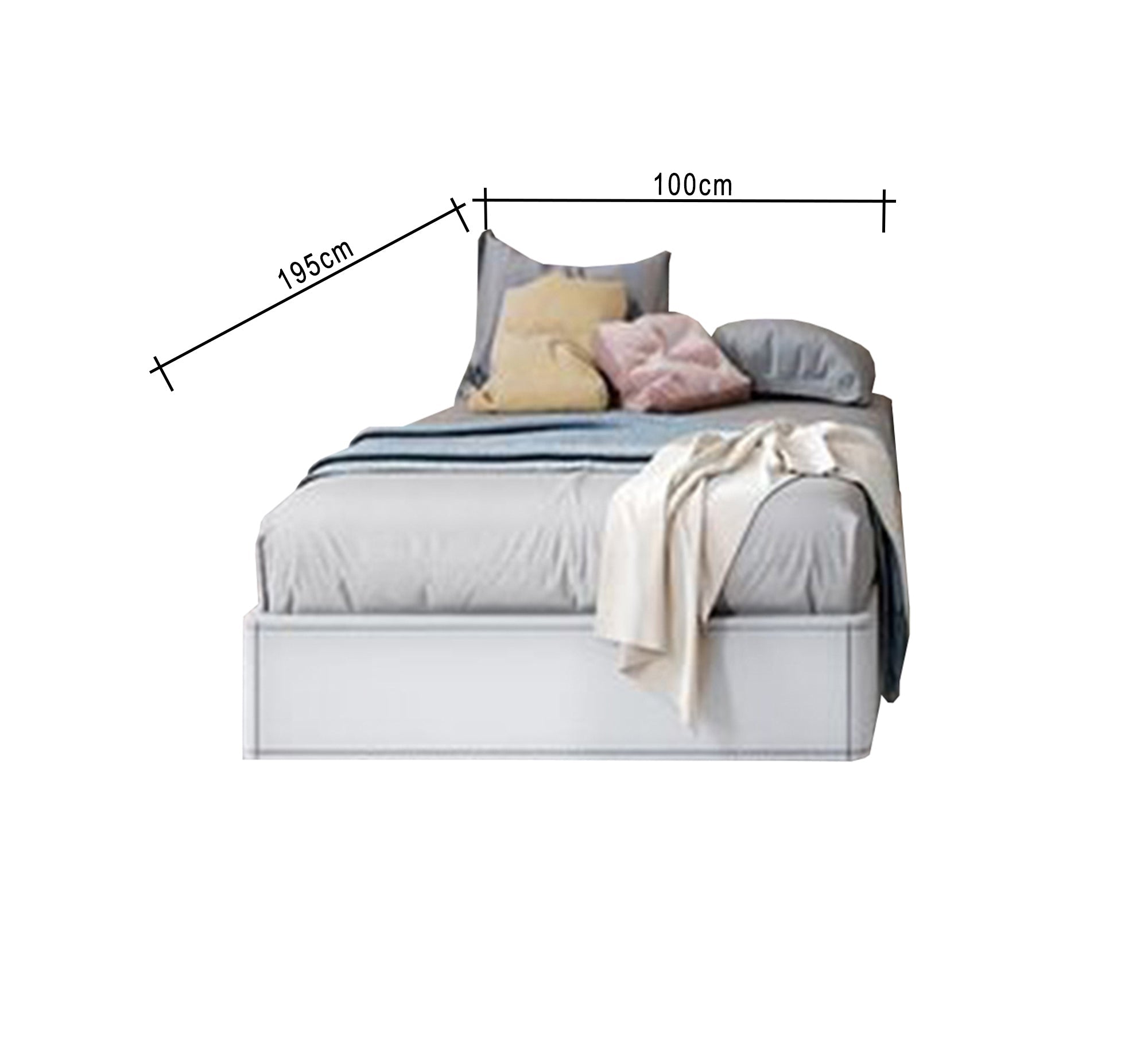 Two single beds without backrests - Vitrine Furniture - Furniture