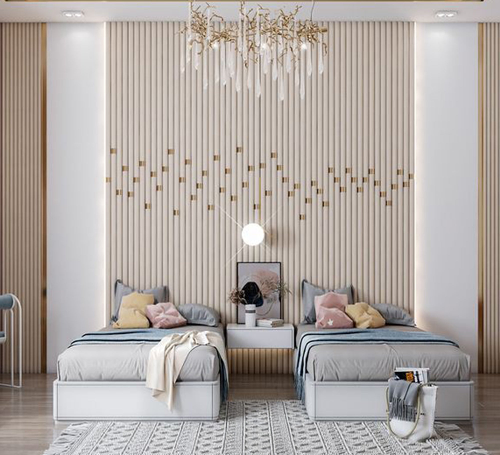 Two single beds without backrests - Vitrine Furniture - Furniture