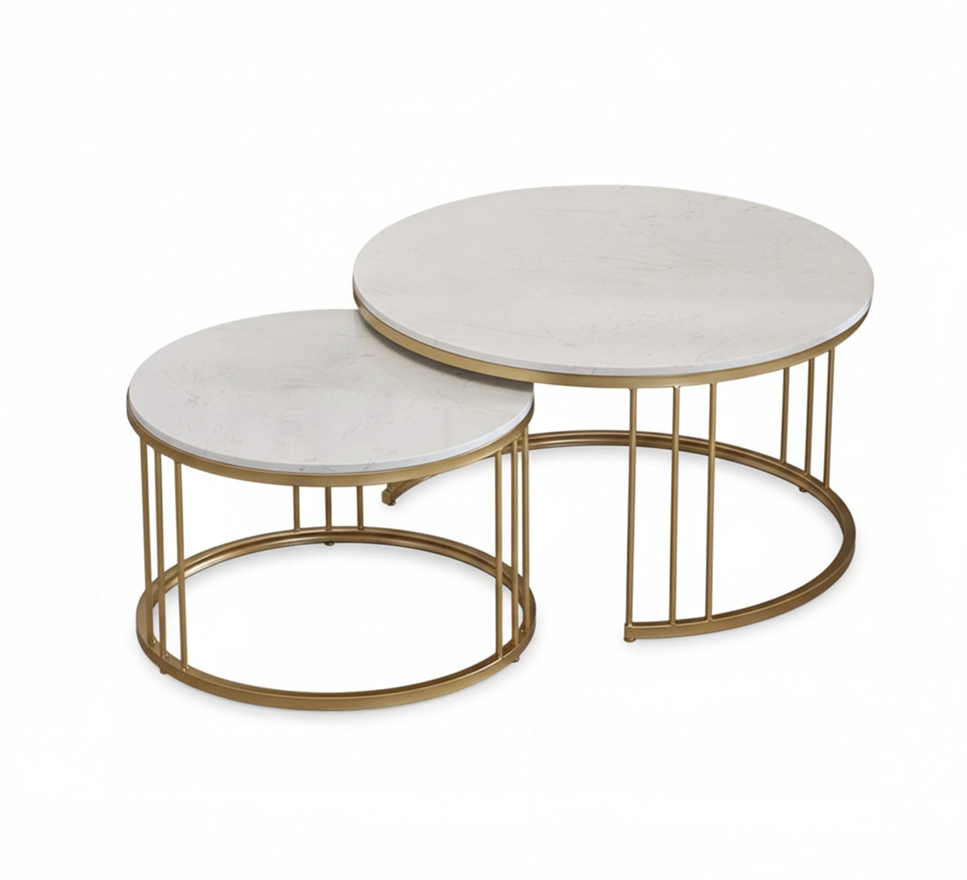 Two tables in a circular shape, seamlessly interlocking. - Vitrine Furniture - Furniture