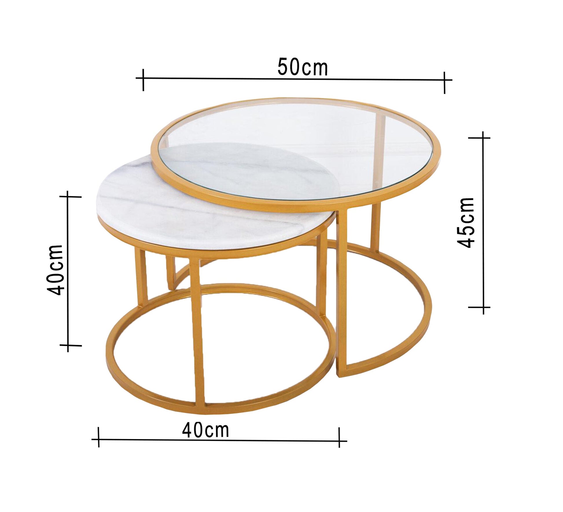 Two tables with interchangeable top materials - Vitrine Furniture - Furniture