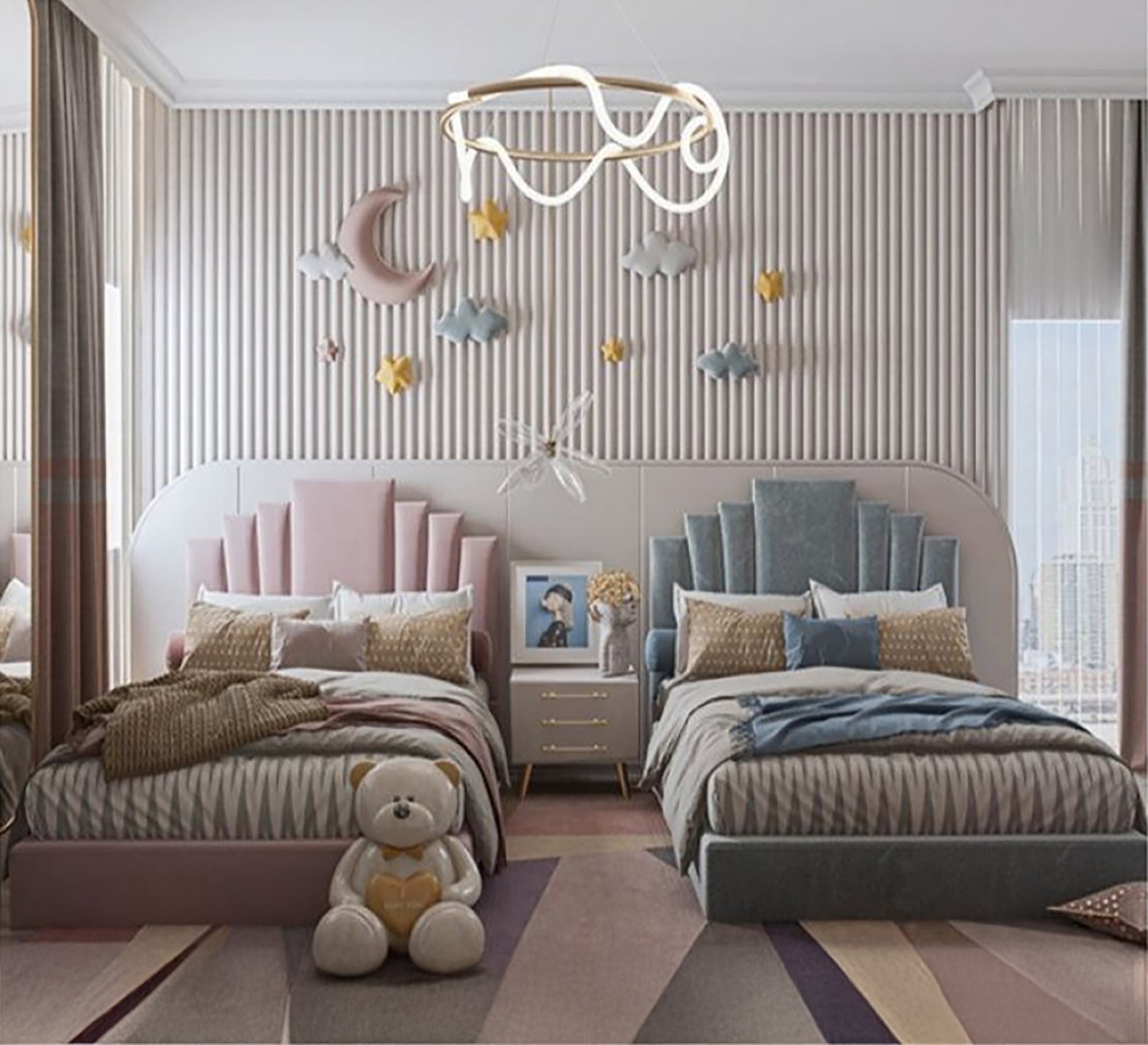 اتنين سرير لغرف نوم الشباب – Vitrine Furniture