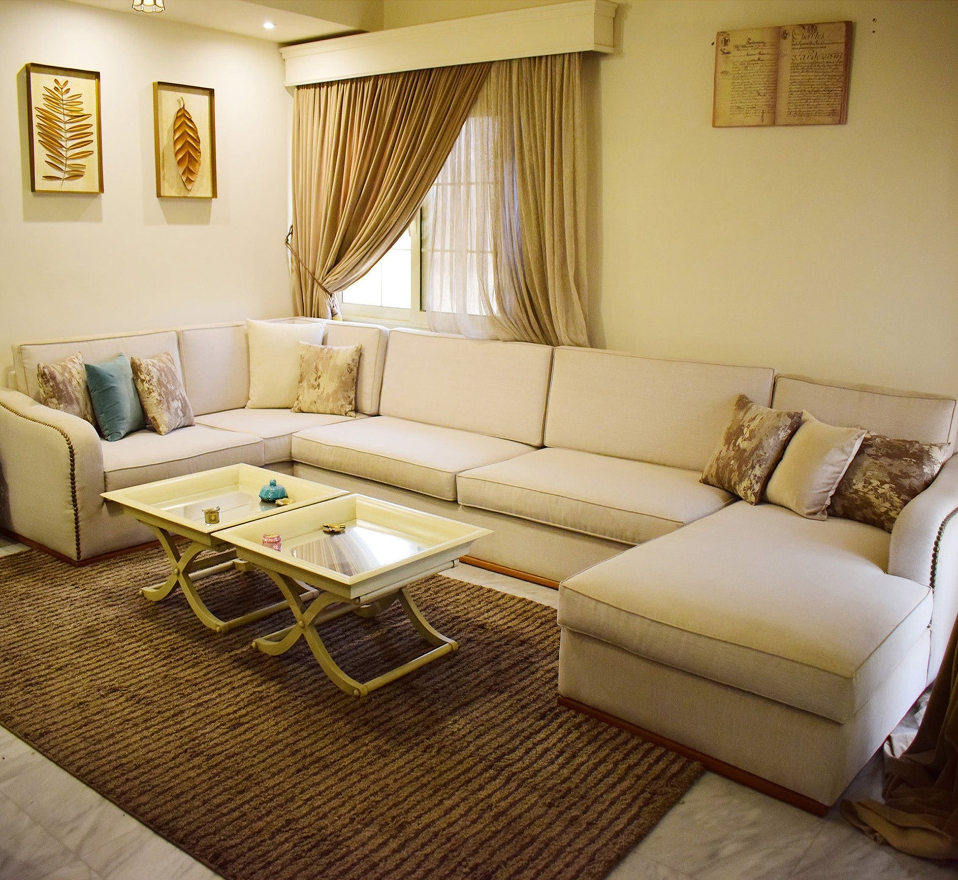 U - Shape Sofa: Spacious, Stylish Comfort - Vitrine Furniture - Living room sets