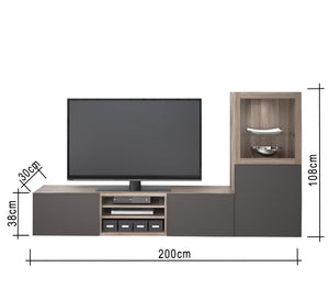 Ultra - Slim HD TV Unit with Vibrant Display - Vitrine Furniture - TV Table & Cabinet