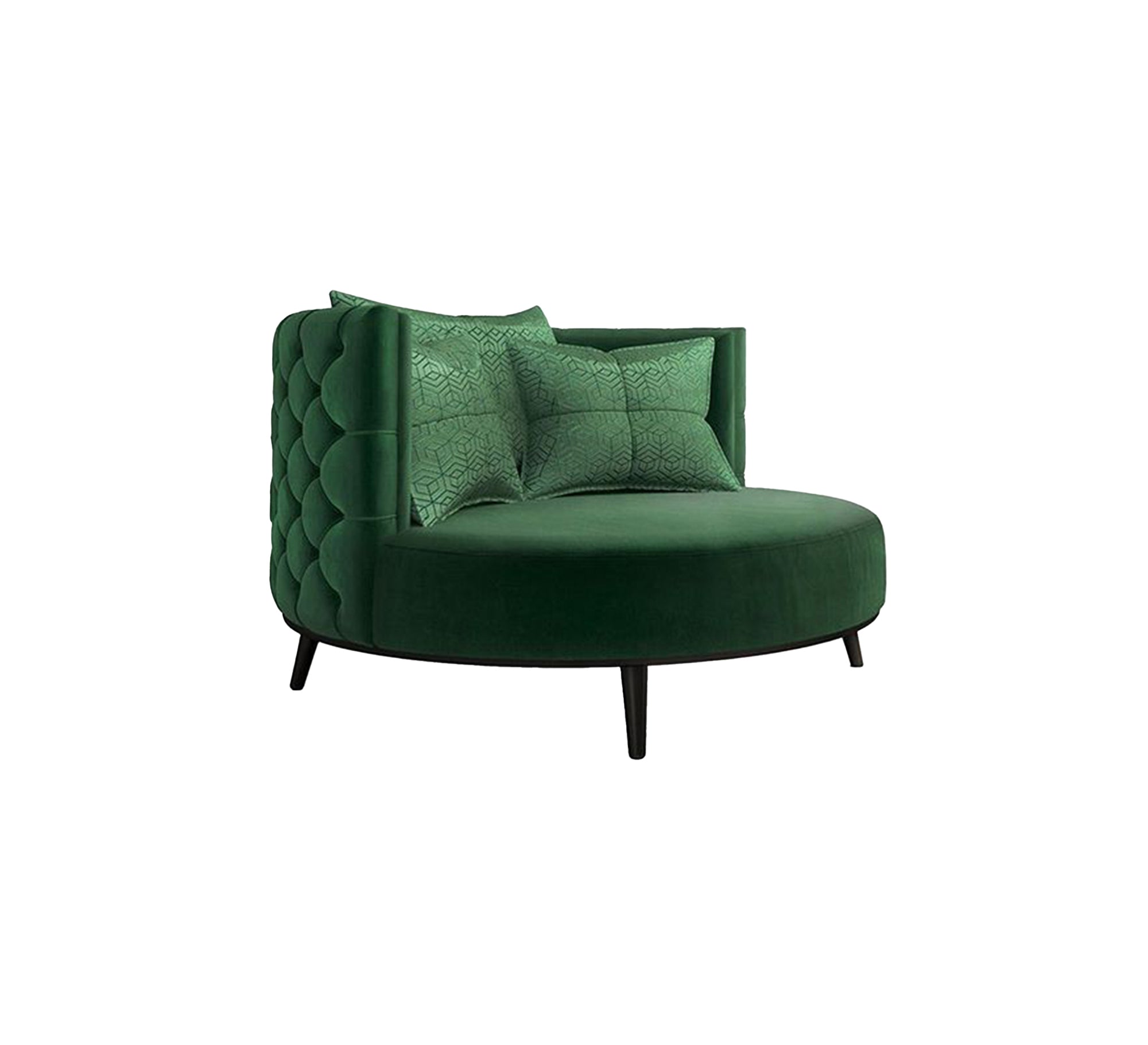 Unique circular design in emerald green - Vitrine Furniture - Furniture