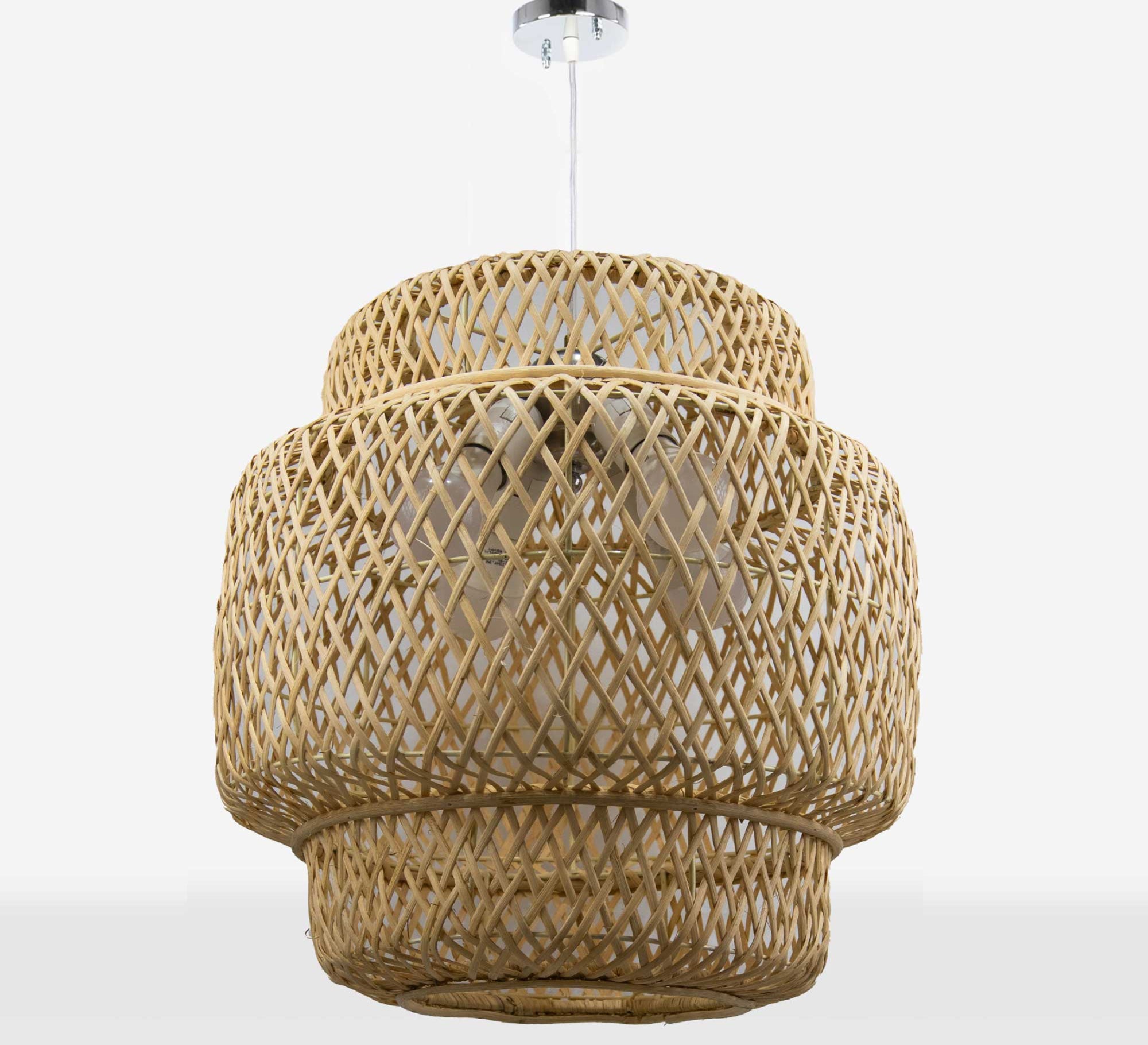 Unique lantern design cane ceiling lamp - Vitrine Furniture - Lighting