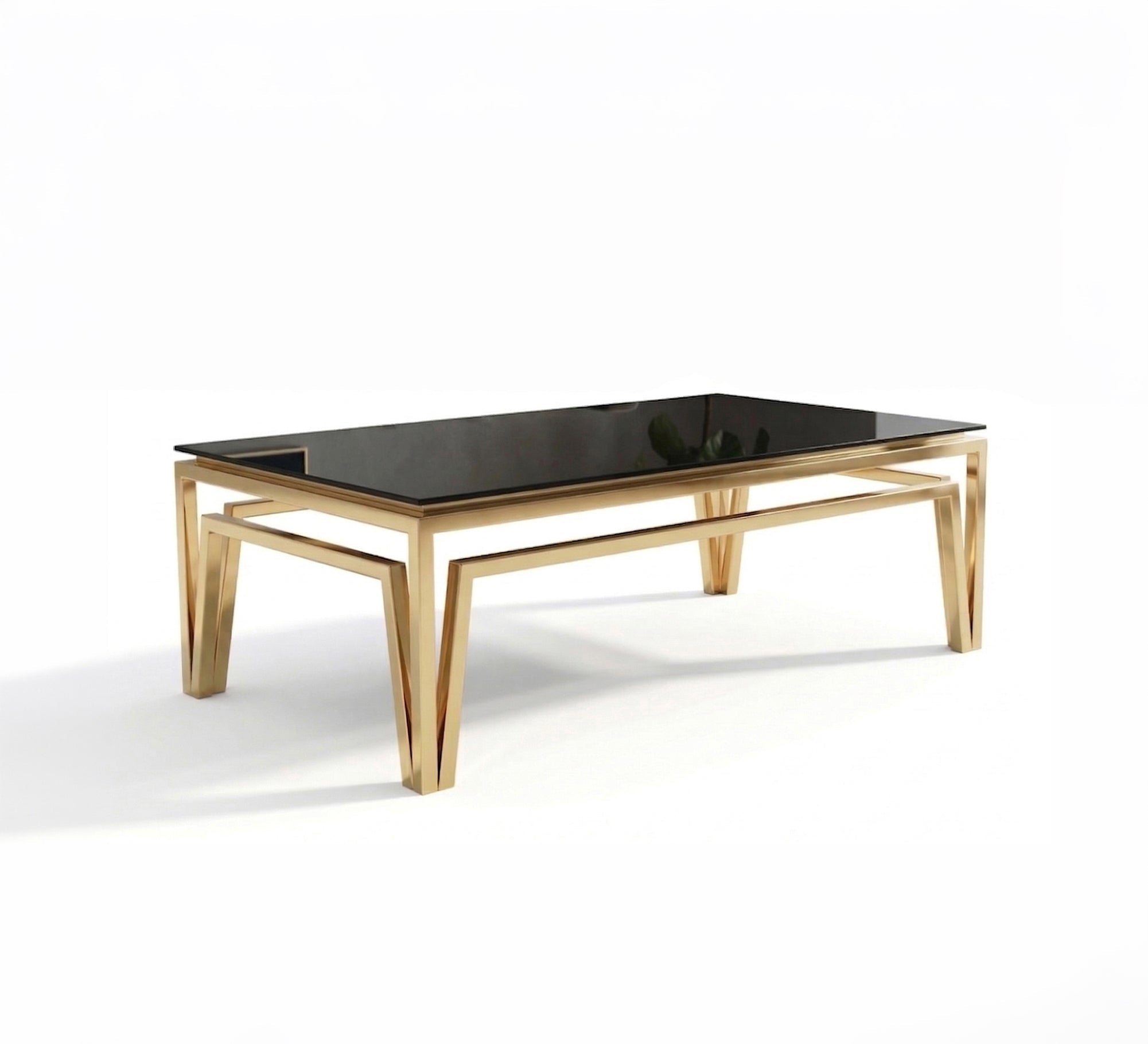 Unique Table with a decorative steel frame - Vitrine Furniture - Coffee Tables