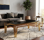Unique Table with a decorative steel frame - Vitrine Furniture - Coffee Tables