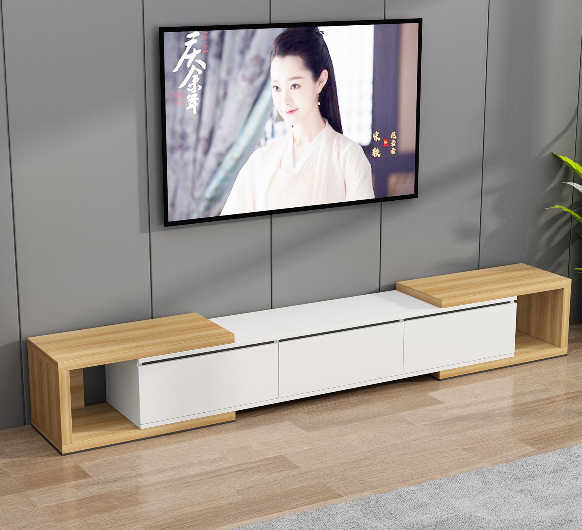 Unique TV table with hollow sides - Vitrine Furniture - TV Table & Cabinet