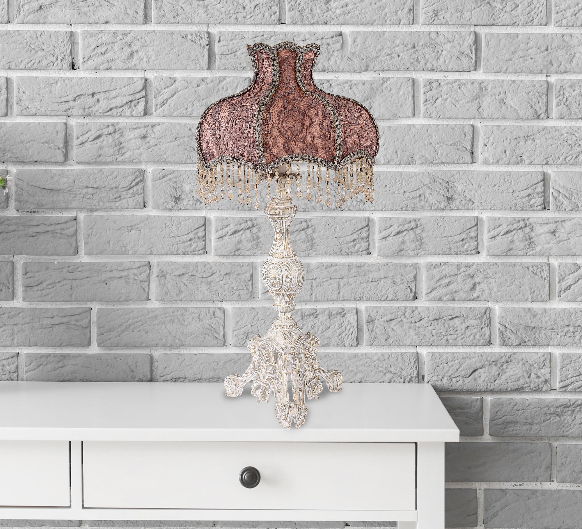 Uniquely designed antique table lamp - Vitrine Furniture - Lighting