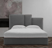 Uniquely designed bed upholstered in luxurious fabric - Vitrine Furniture - Furniture