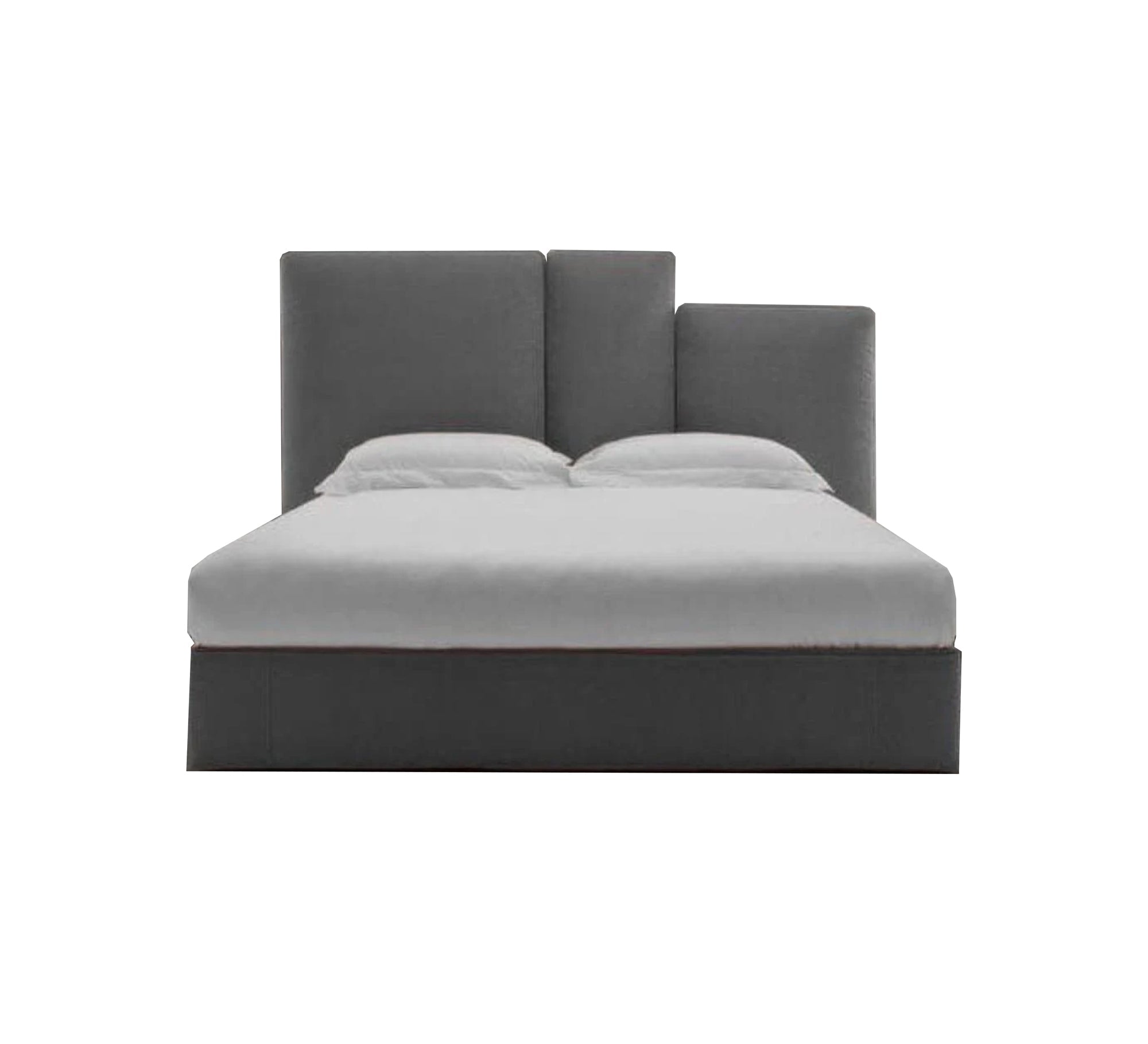 Uniquely designed bed upholstered in luxurious fabric - Vitrine Furniture - Furniture