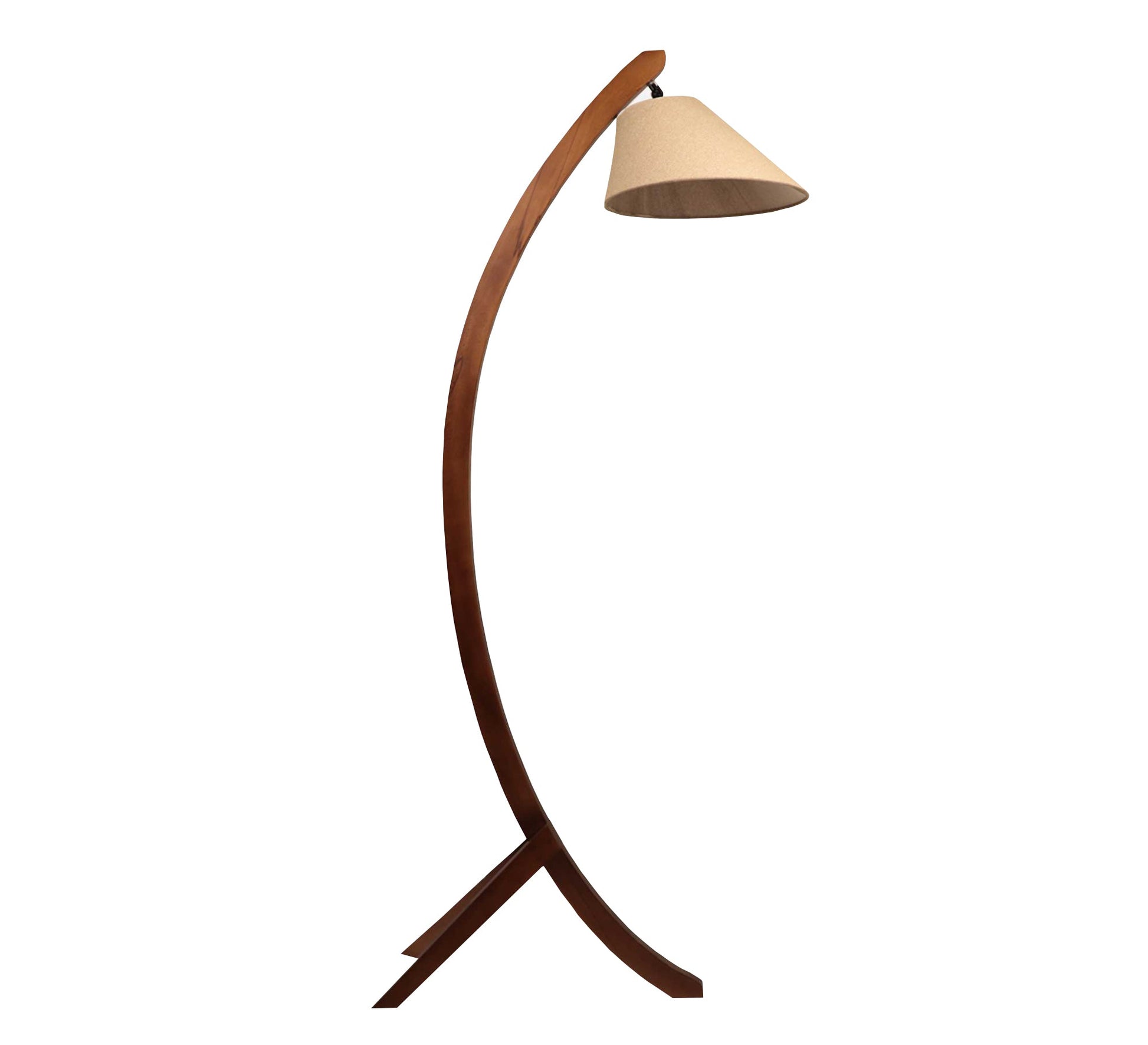 Uniquely designed curved wooden floor lamp - Vitrine Furniture - Lighting