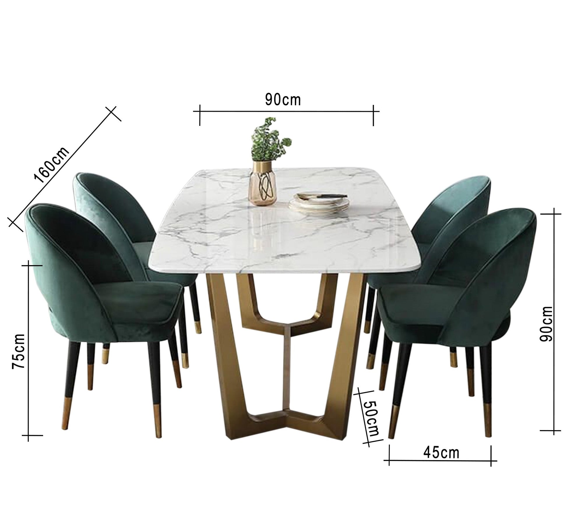 Uniquely designed marble dining table - Vitrine Furniture - Furniture