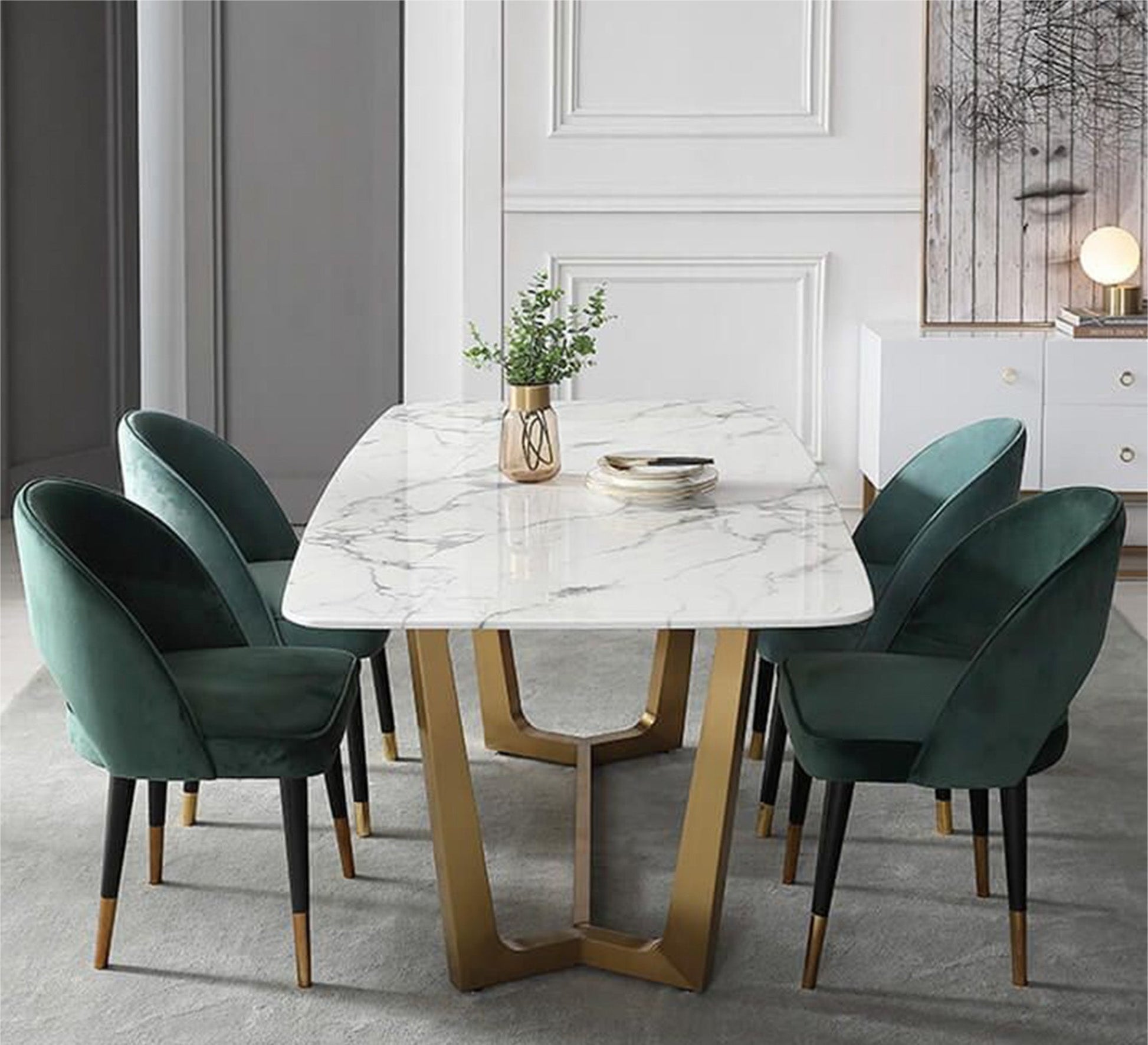 Uniquely designed marble dining table - Vitrine Furniture - Furniture