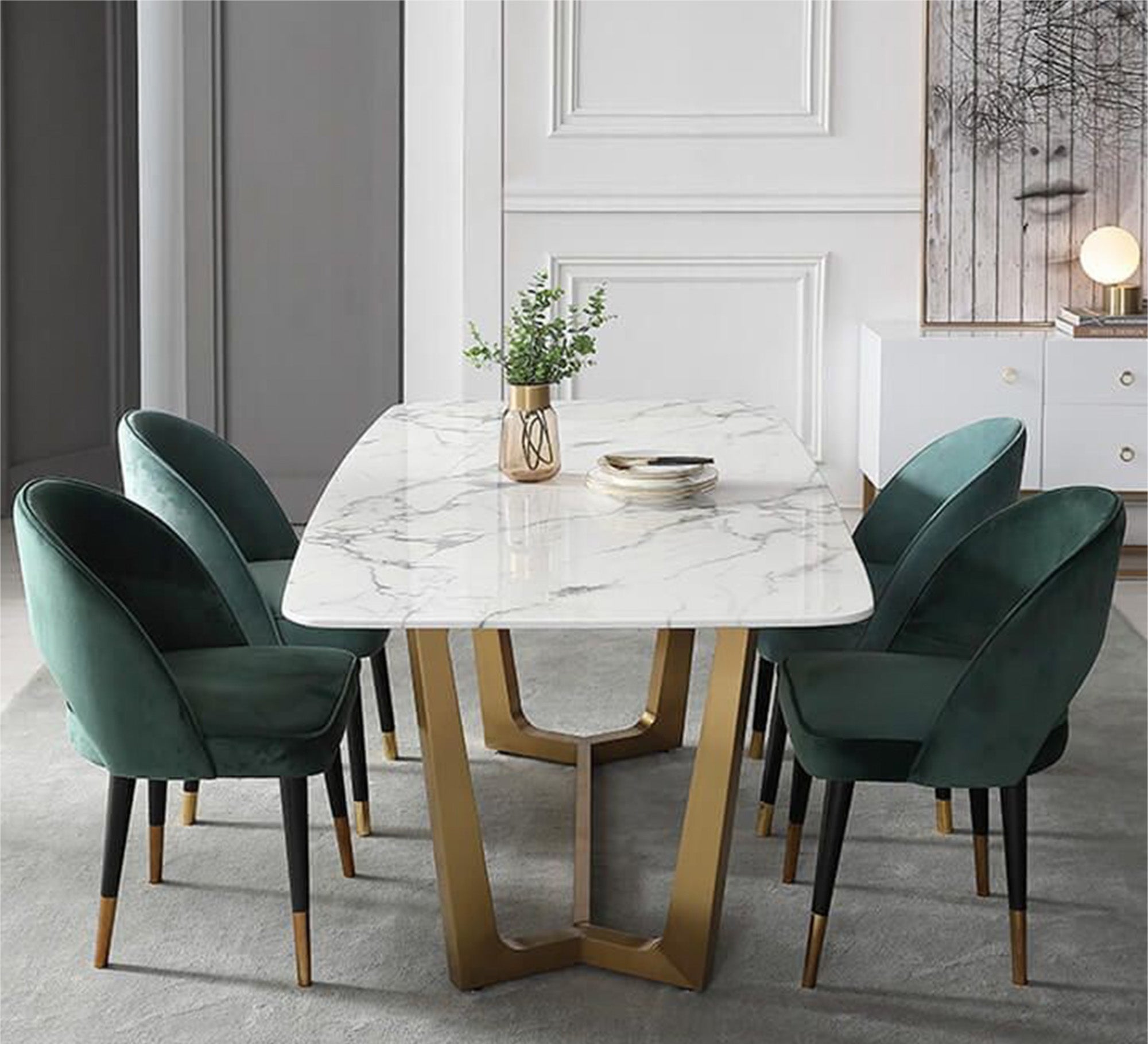 Uniquely designed marble dining table - Vitrine Furniture - Furniture