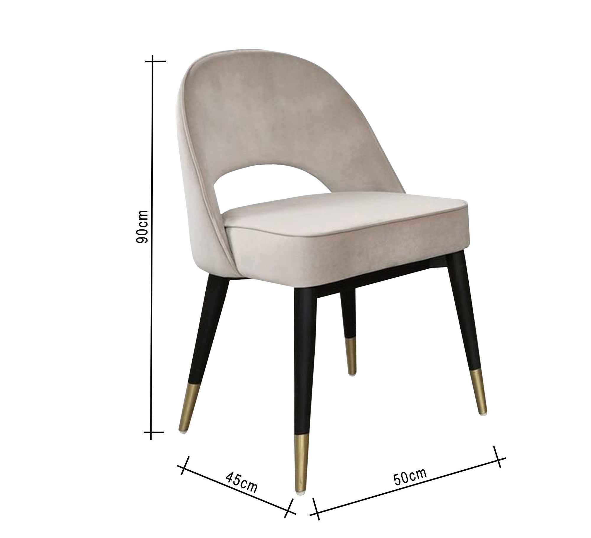 Upholstered beige chair - Vitrine Furniture - Furniture