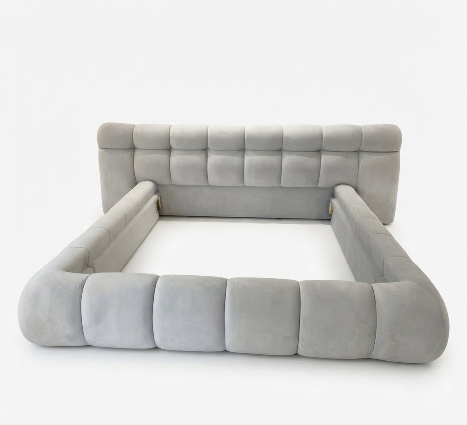 Upholstered velvet bed with a luxurious modern design - Vitrine Furniture - Beds