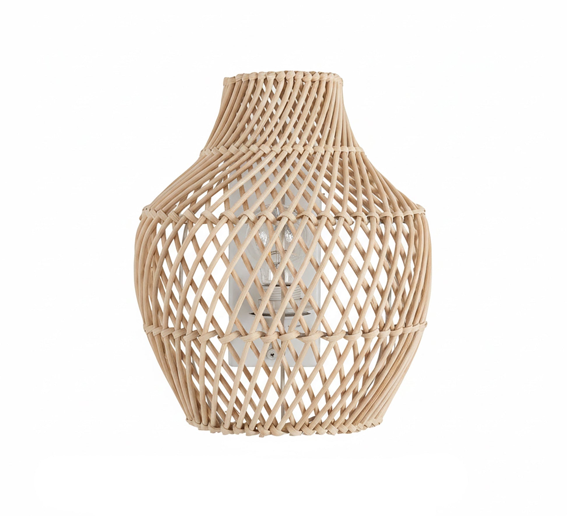 Vase - shaped bamboo wall sconce - Vitrine Furniture - Wall Sconce