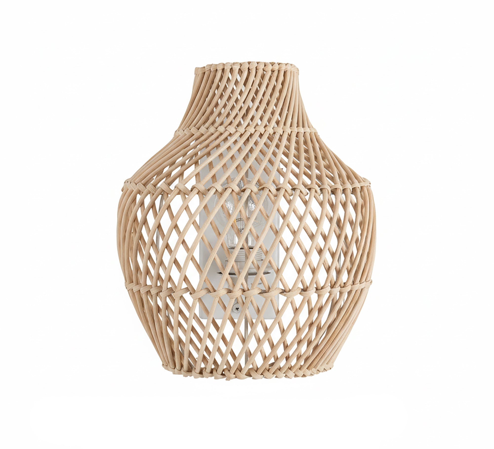 Vase - shaped bamboo wall sconce - Vitrine Furniture - Wall Sconce