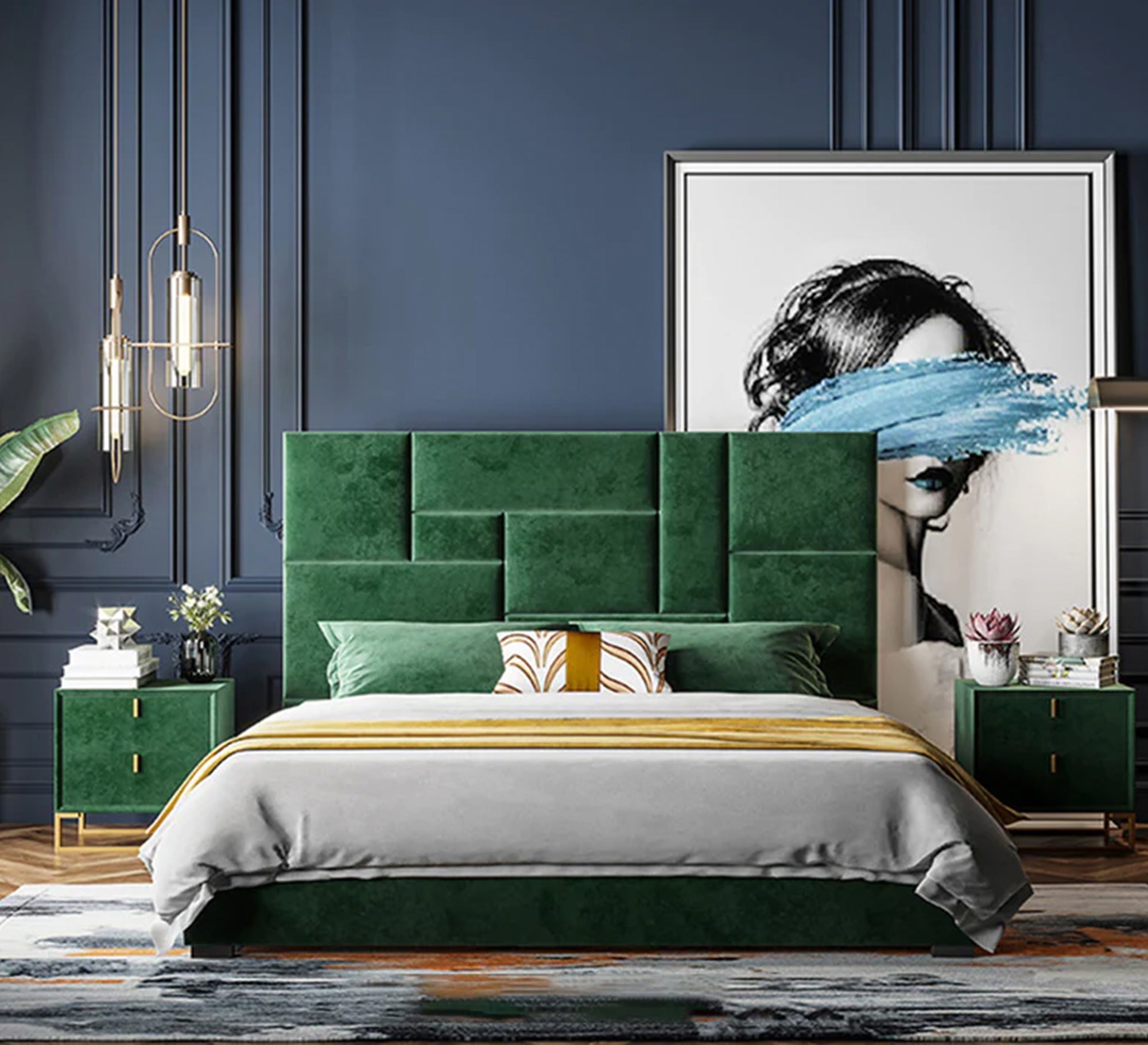 Velvet luxury with an artistic design - Vitrine Furniture - Furniture