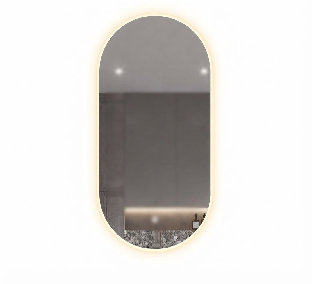 Vertical capsule mirror with backlight - Vitrine Furniture - Mirrors