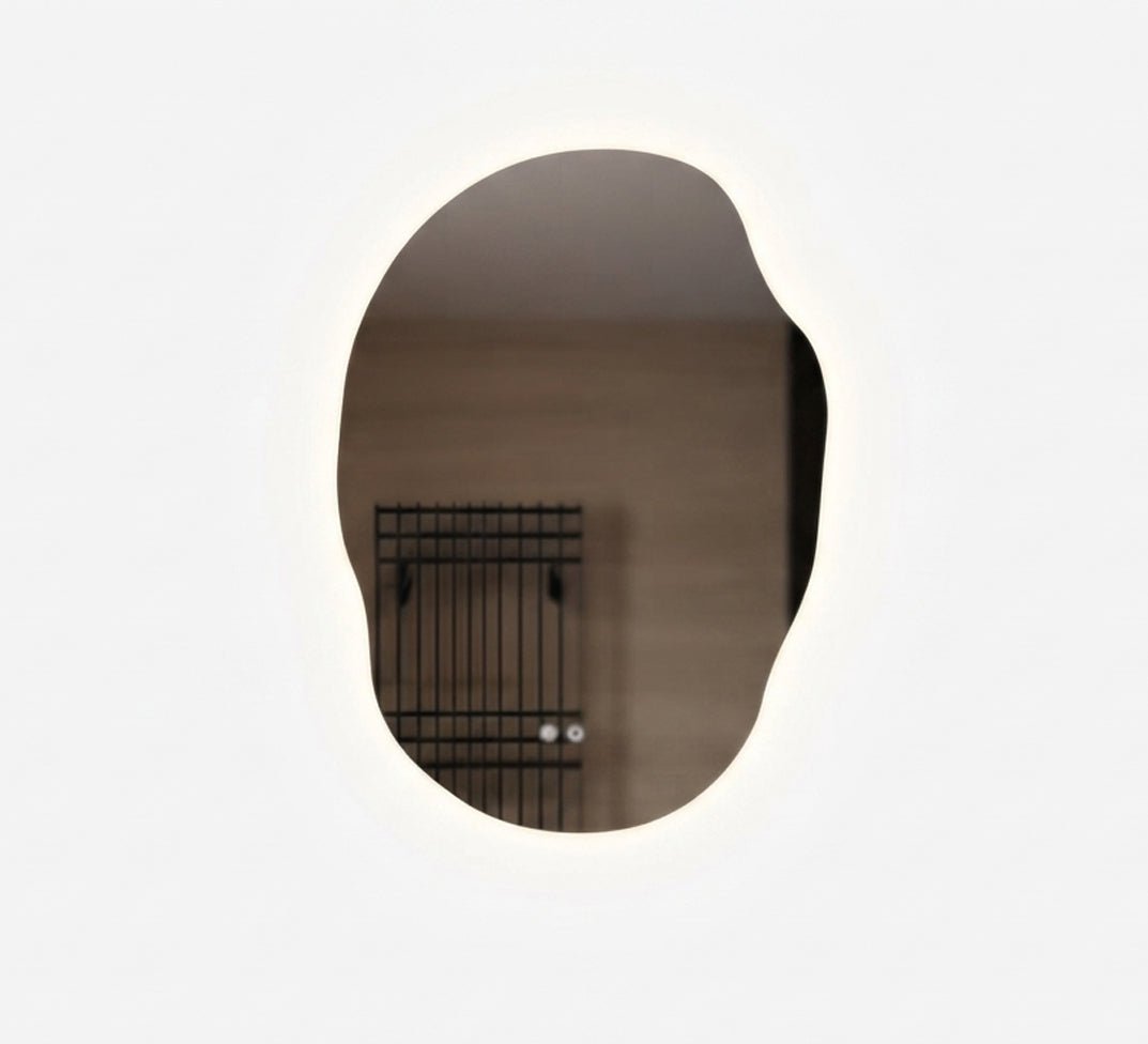 Vertical Organic Mirror with White Backlight - Vitrine Furniture - Mirrors