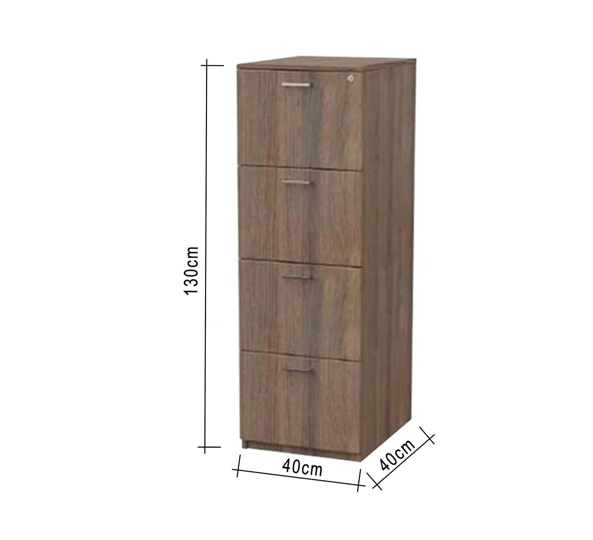 Vertical storage unit with 4 drawers - Vitrine Furniture - Furniture