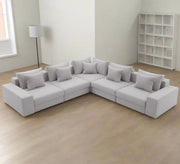 Very comfortable standard wide grey corner sofa - Vitrine Furniture - Furniture