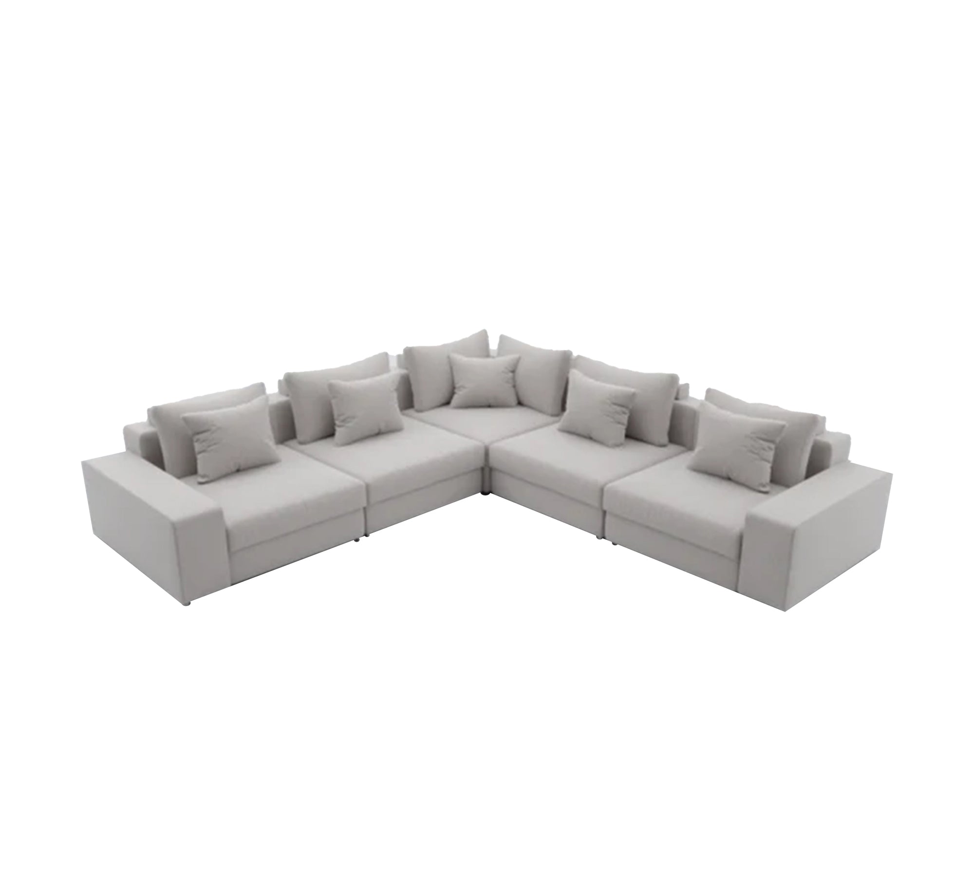 Very comfortable standard wide grey corner sofa - Vitrine Furniture - Furniture