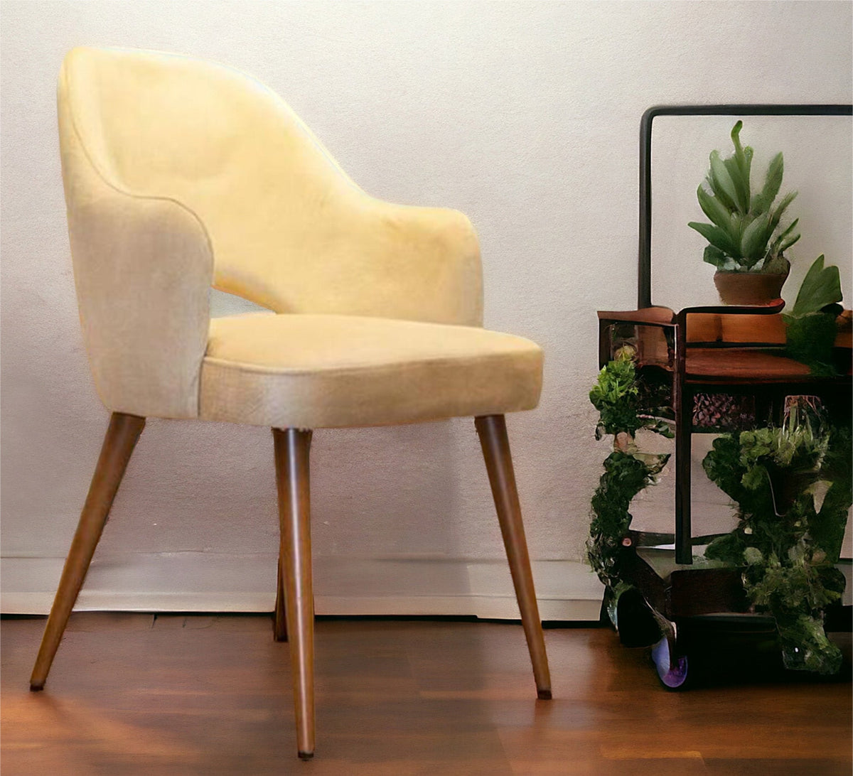 Vintage beige armchair - Vitrine Furniture - Furniture