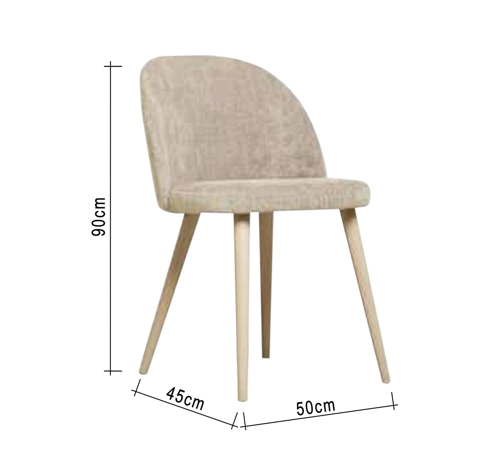 Vintage beige upholstered armchair - Vitrine Furniture - Furniture