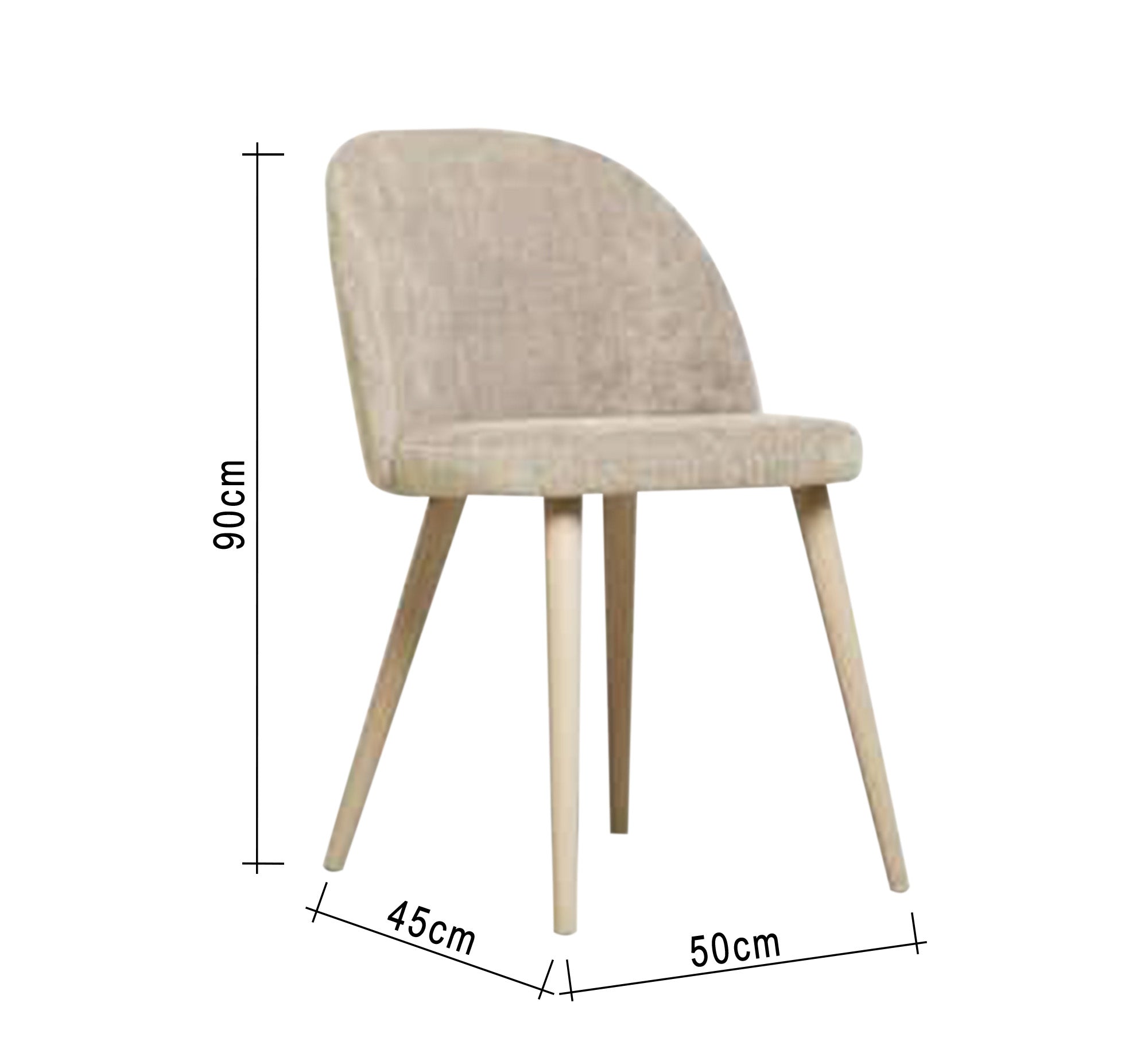 Vintage beige upholstered armchair - Vitrine Furniture - Furniture