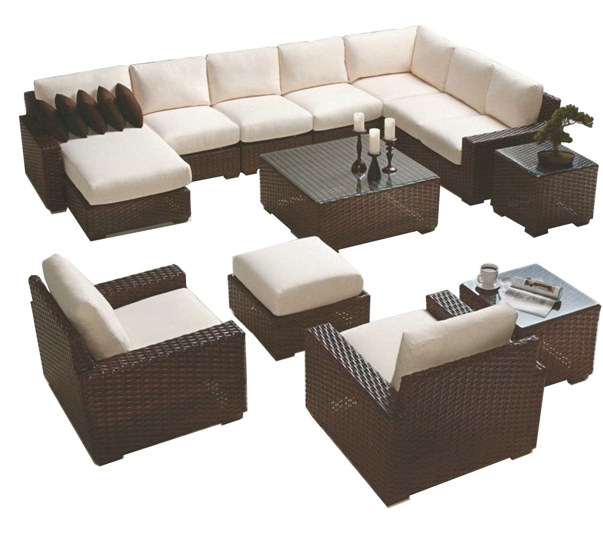 VIP brown airy seating set - Vitrine Furniture - Outdoor Products