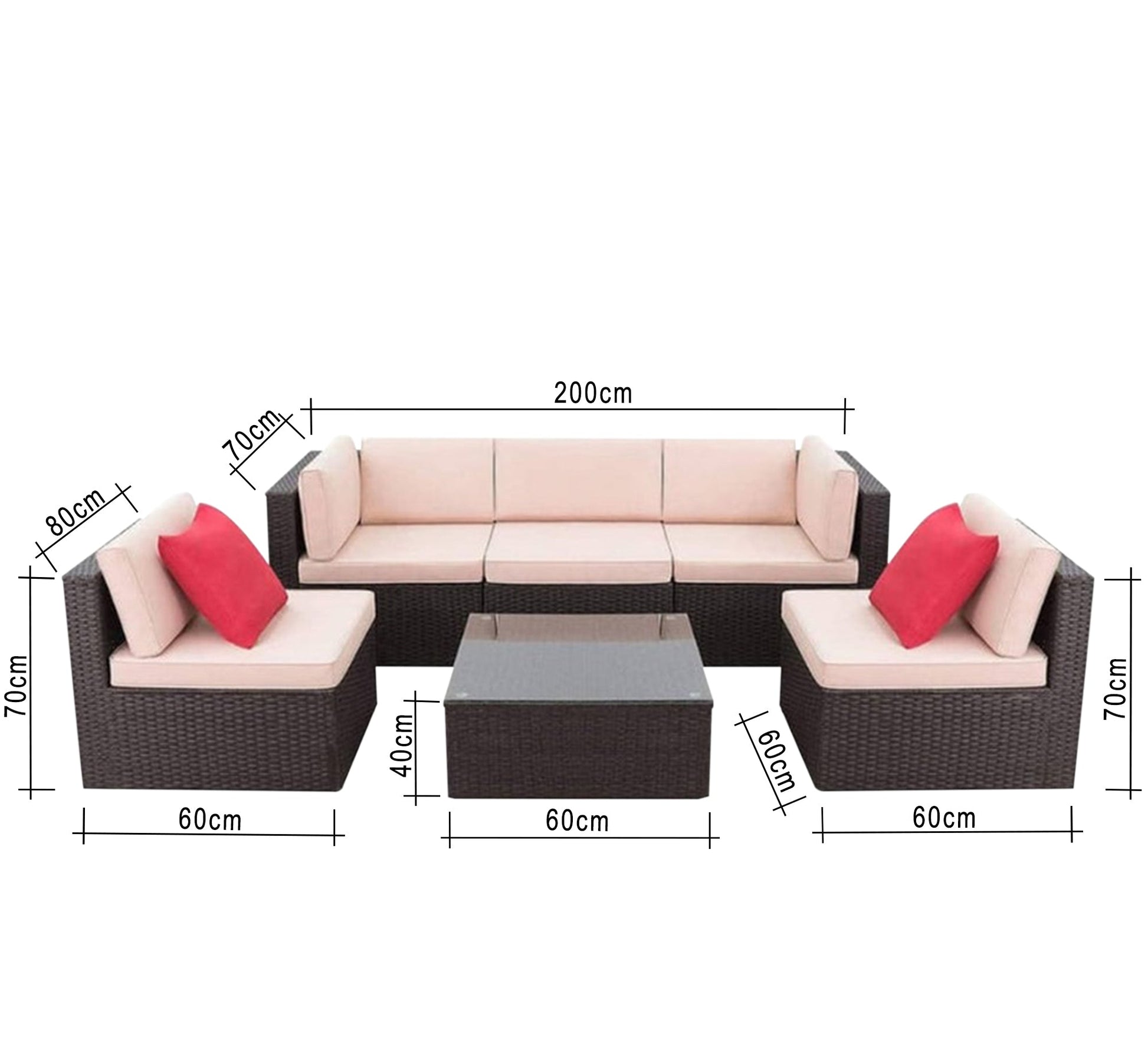 VIP outdoor seating set with a rectangular table - Vitrine Furniture - Outdoor Products