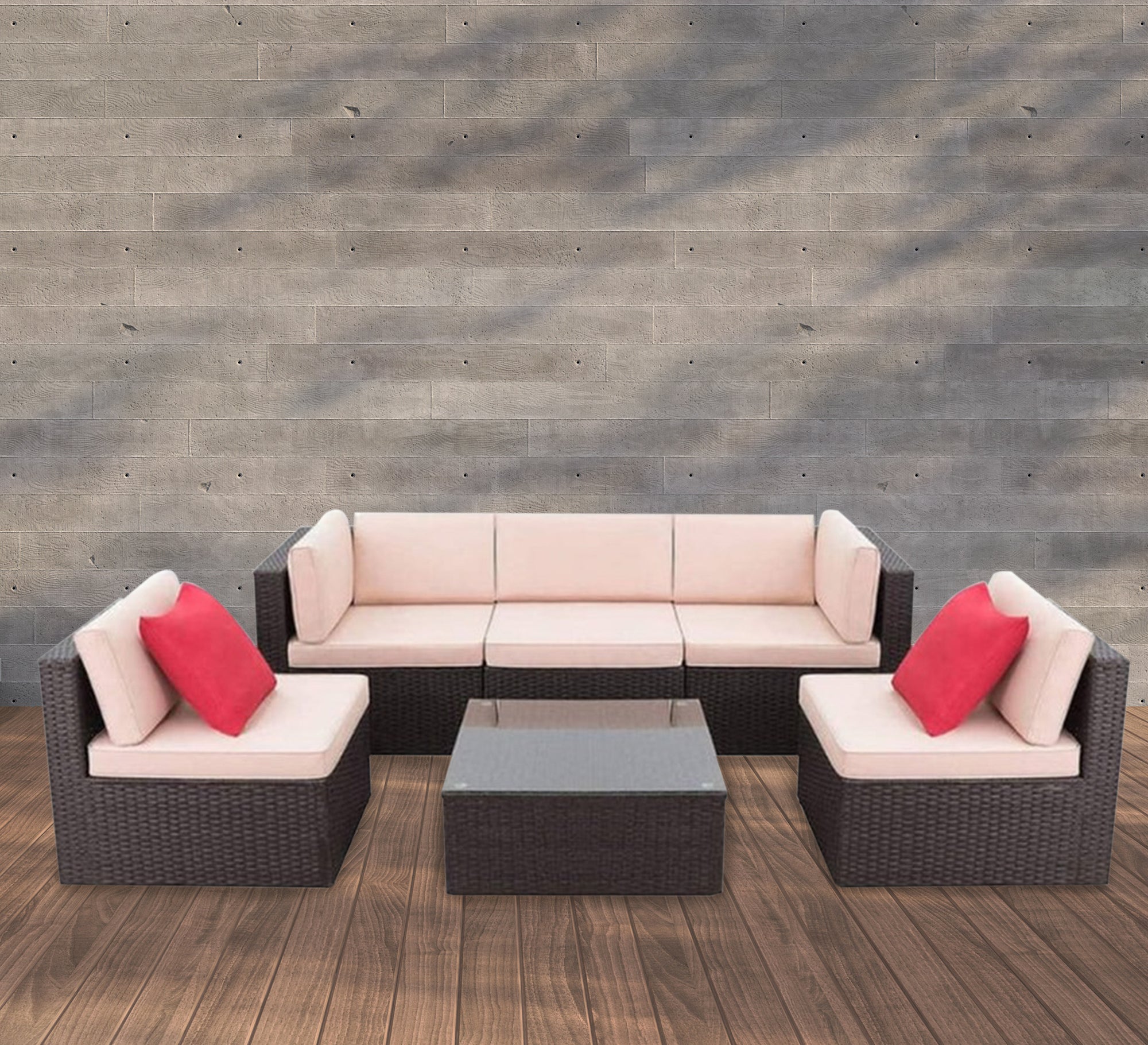 VIP outdoor seating set with a rectangular table - Vitrine Furniture - Outdoor Products