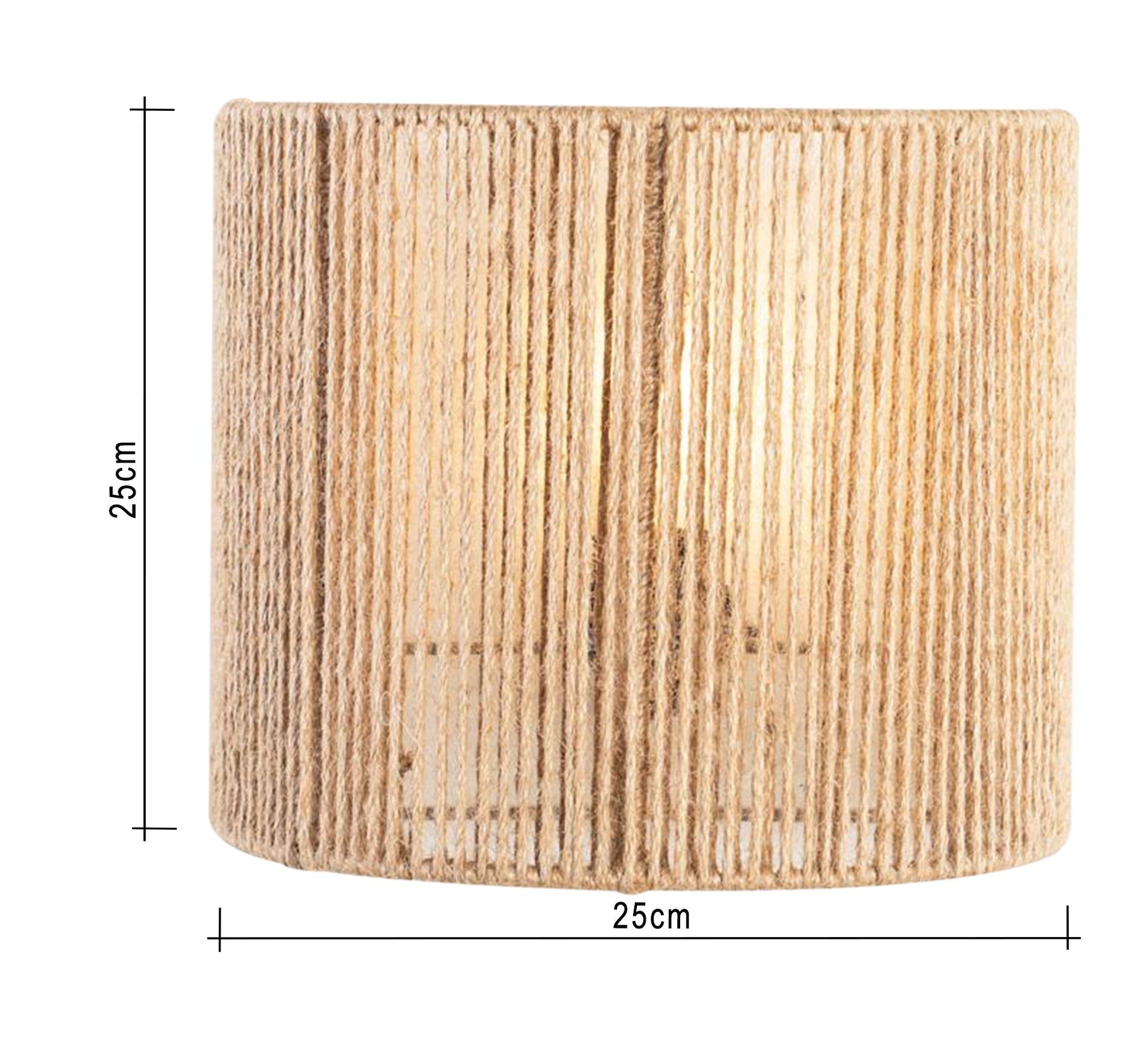 Wall lamp covered with beige threads - Vitrine Furniture - Lighting
