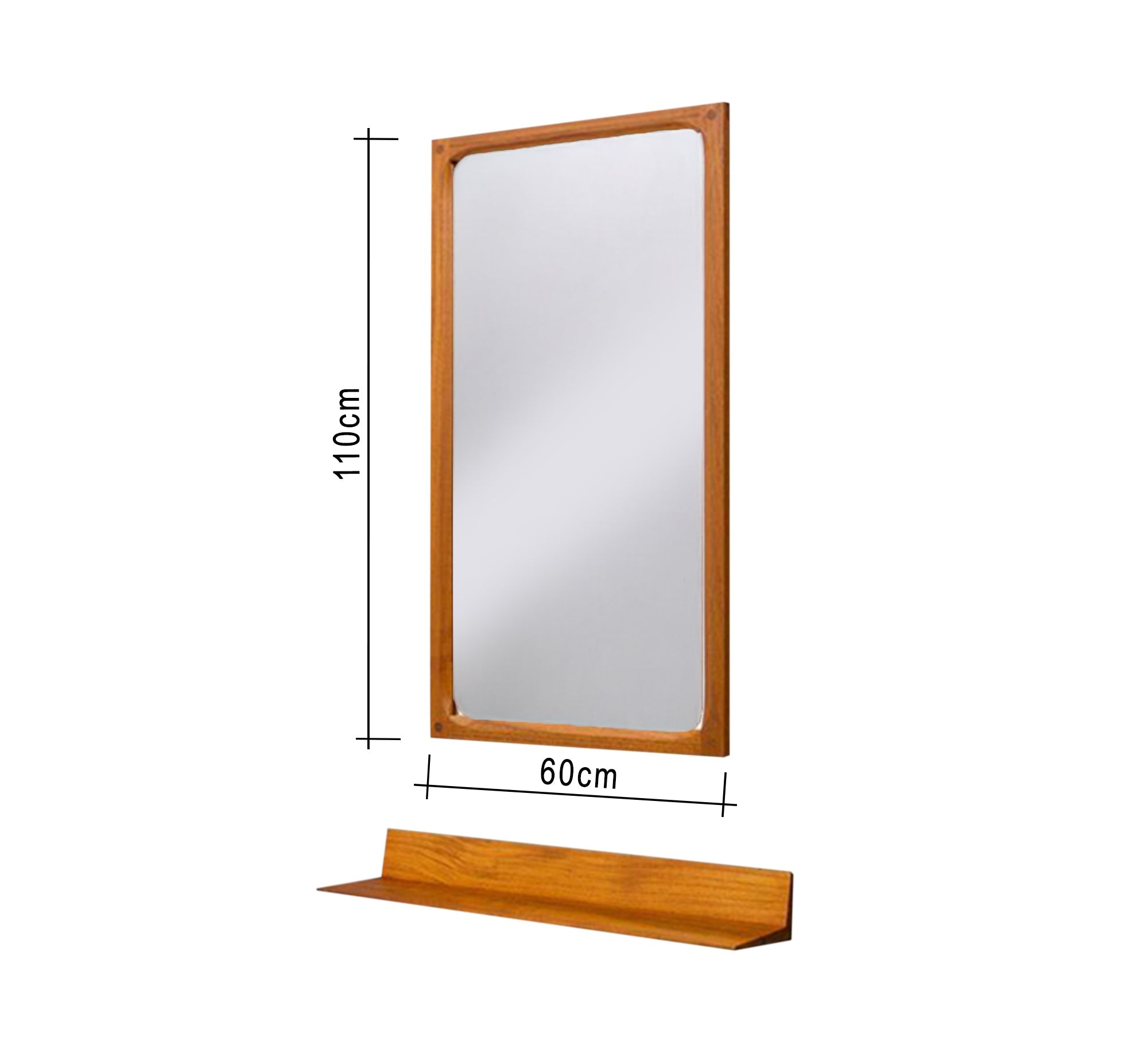 Wall mirror with shelf for the entryway - Vitrine Furniture - Décor