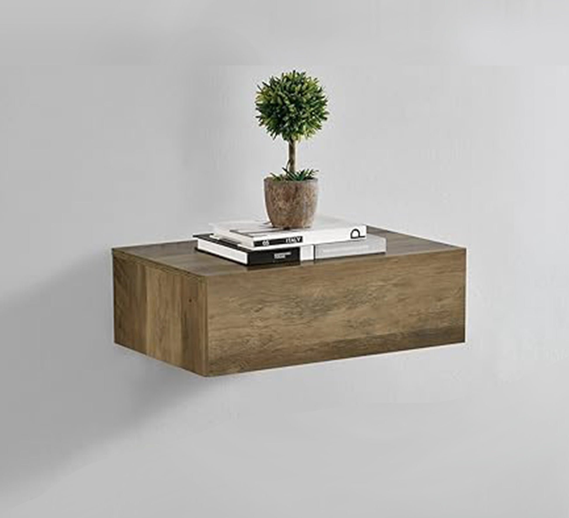Wall Shelf with a Drawer in MDF - Vitrine Furniture - Décor