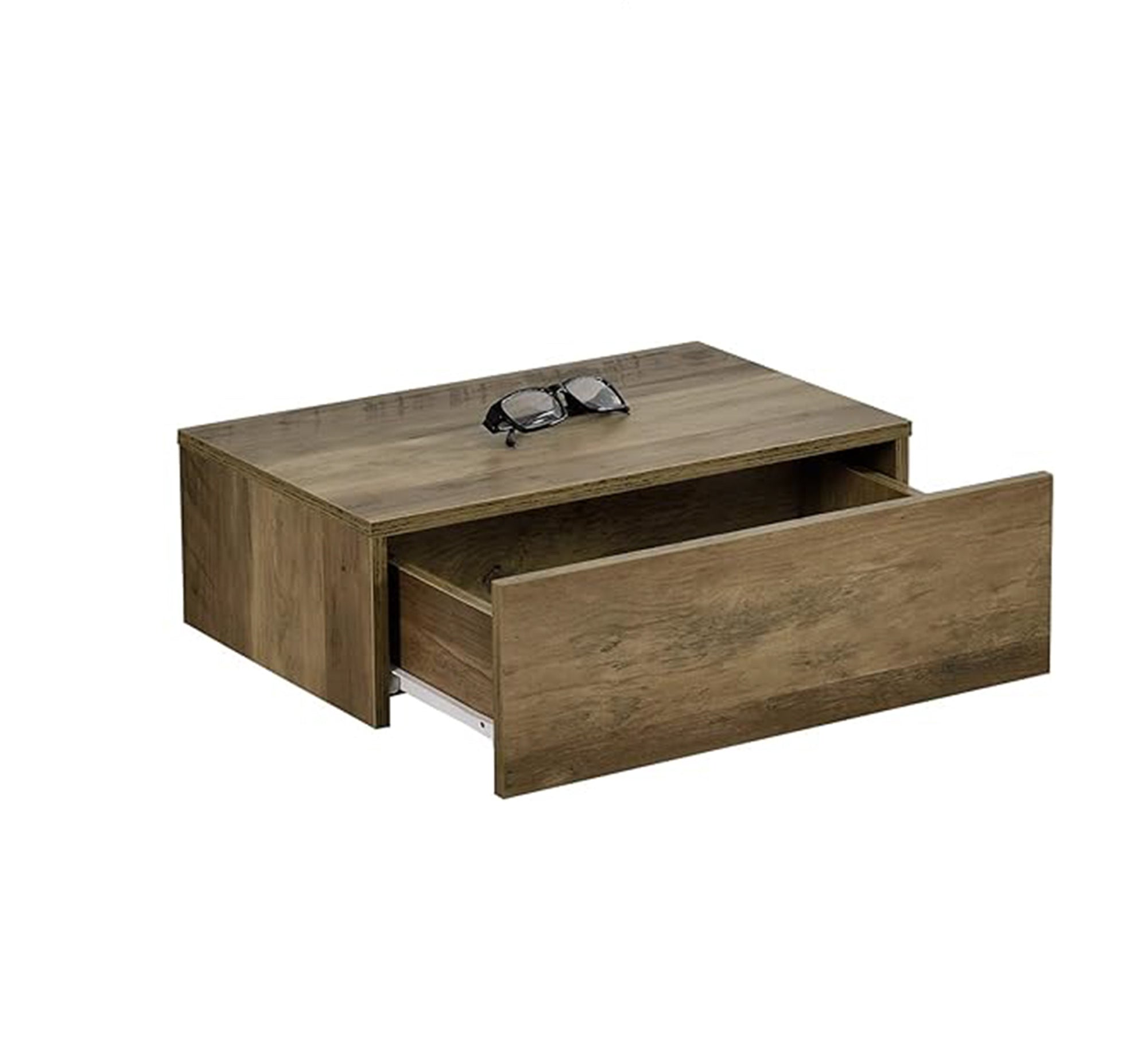 Wall Shelf with a Drawer in MDF - Vitrine Furniture - Décor