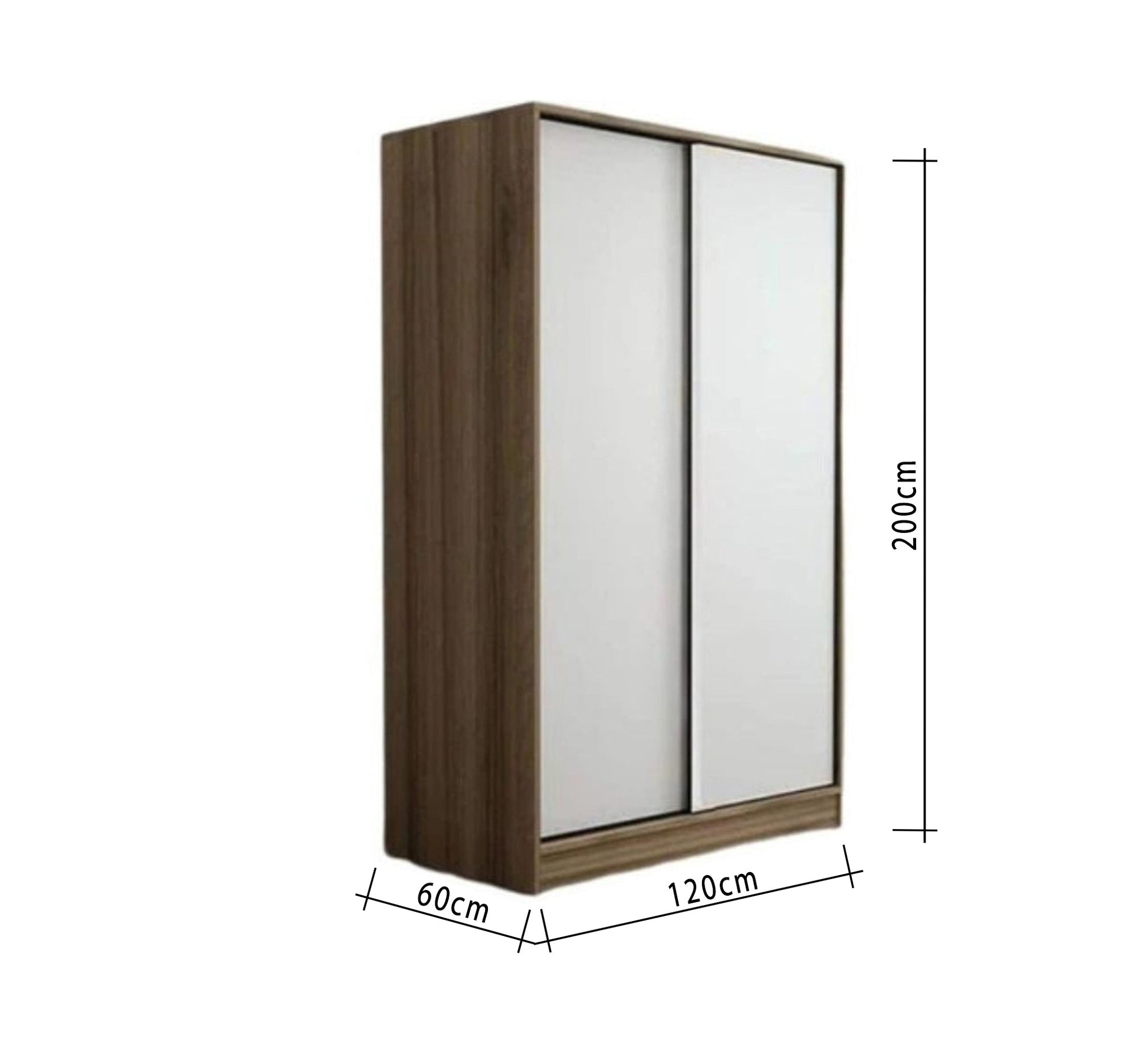 Wardrobe with a wooden frame and sliding doors - Vitrine Furniture - Furniture