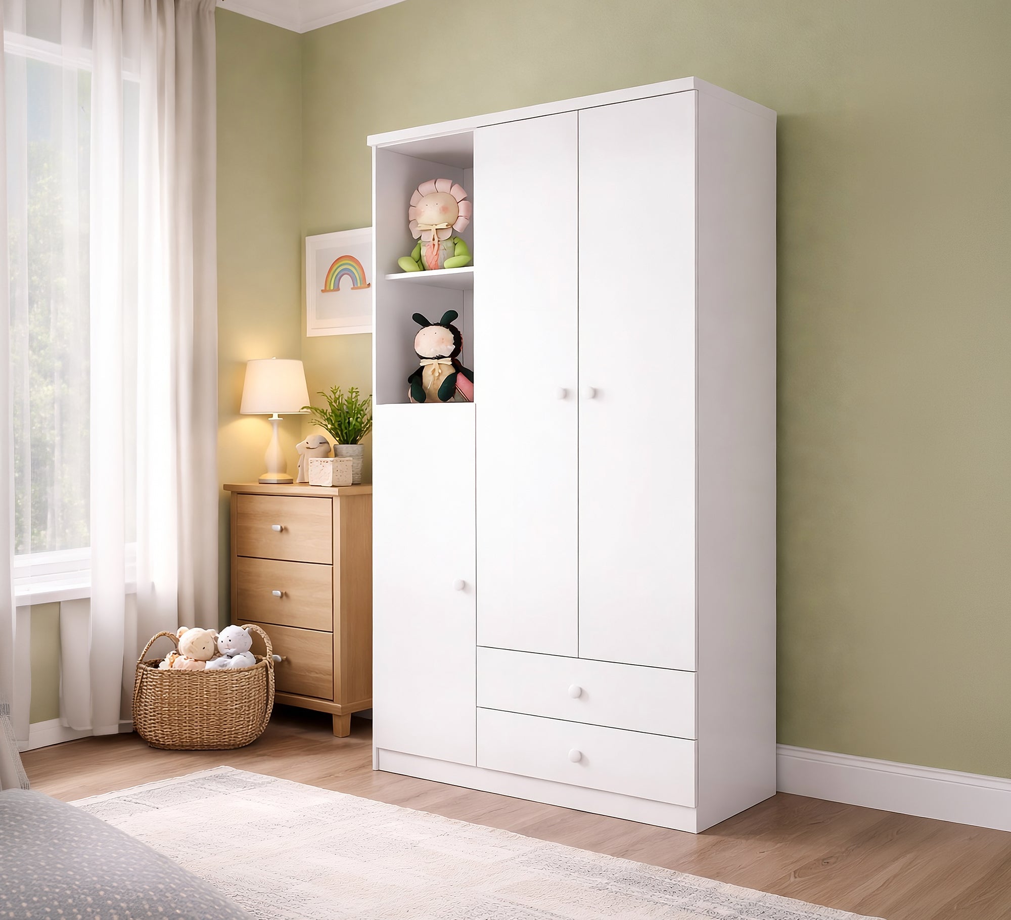 Wardrobe with open storage shelves - Vitrine Furniture - Wardrobes