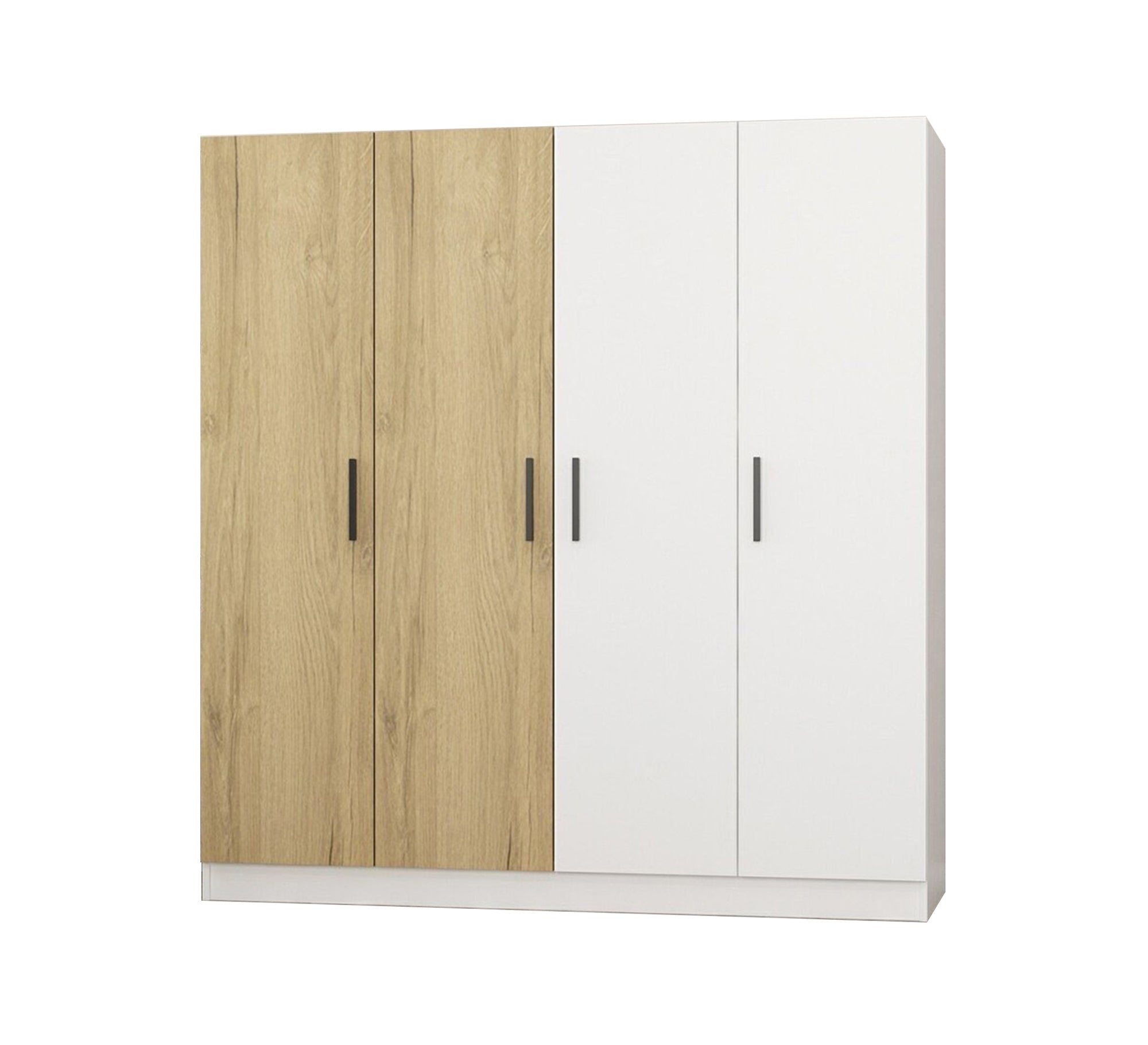 Wardrobe with wooden and white doors - Vitrine Furniture - Furniture