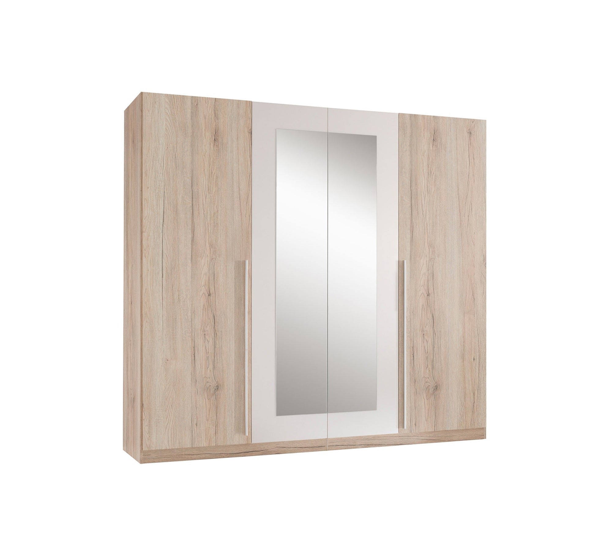 Wardrobe with wooden doors and mirrors - Vitrine Furniture - Furniture