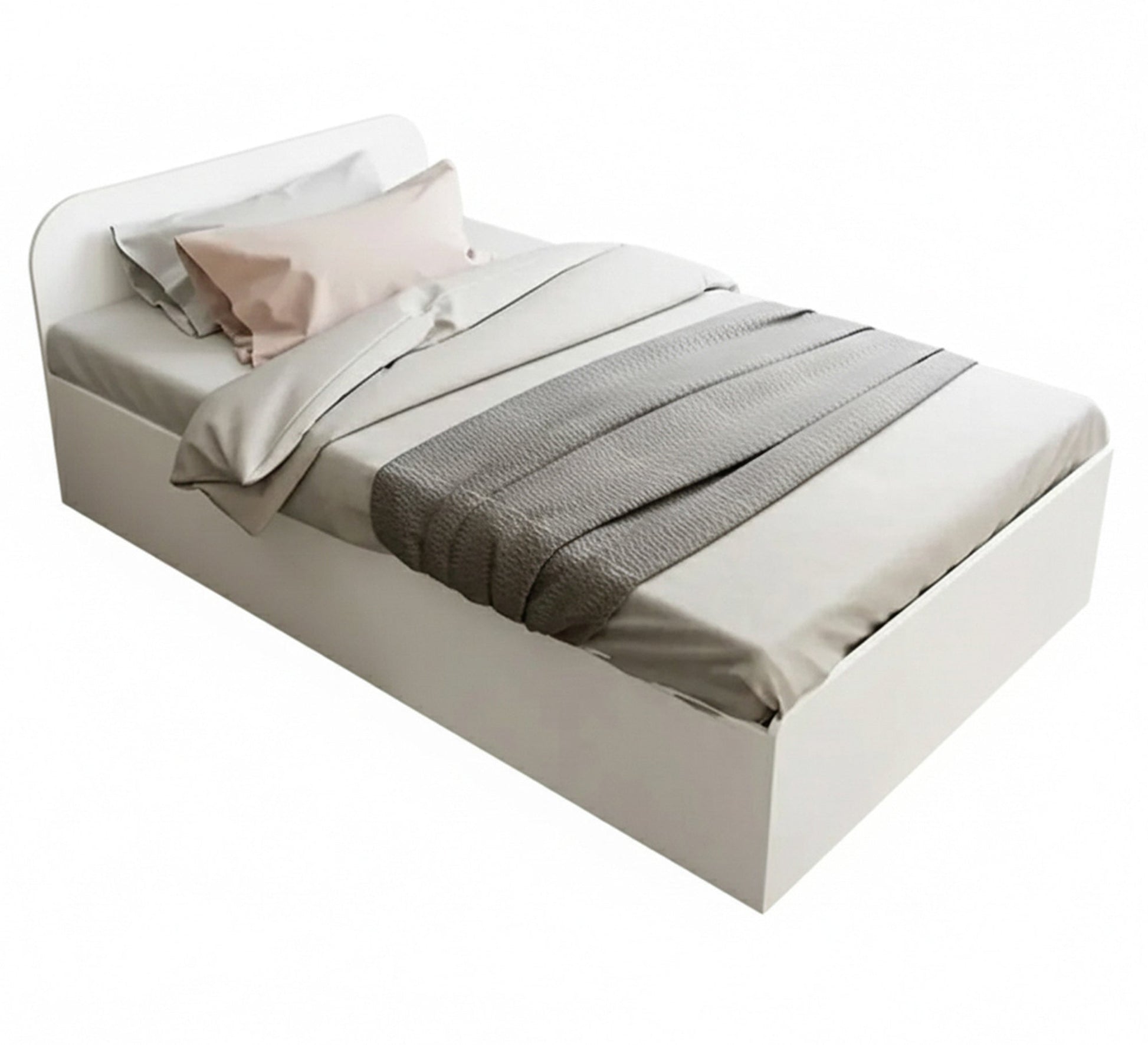 White 120cm bed - Vitrine Furniture - Beds