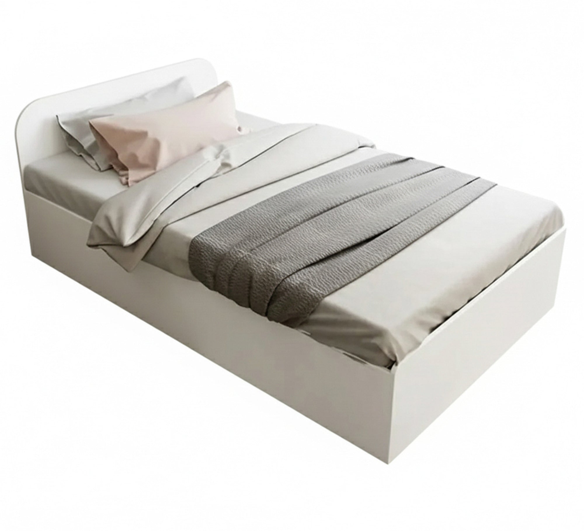 White 120cm bed - Vitrine Furniture - Beds